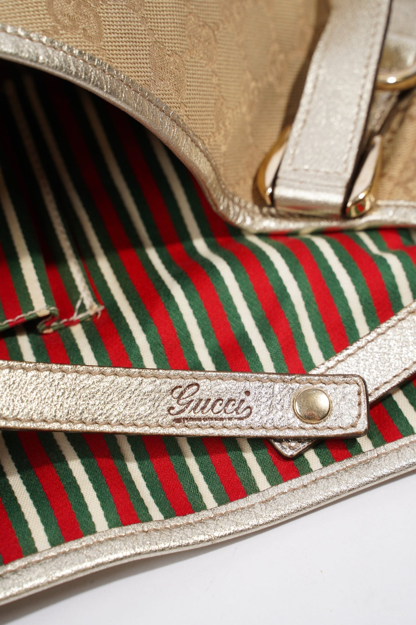 Gucci Tote Bag Supreme Print / Silver Canvas