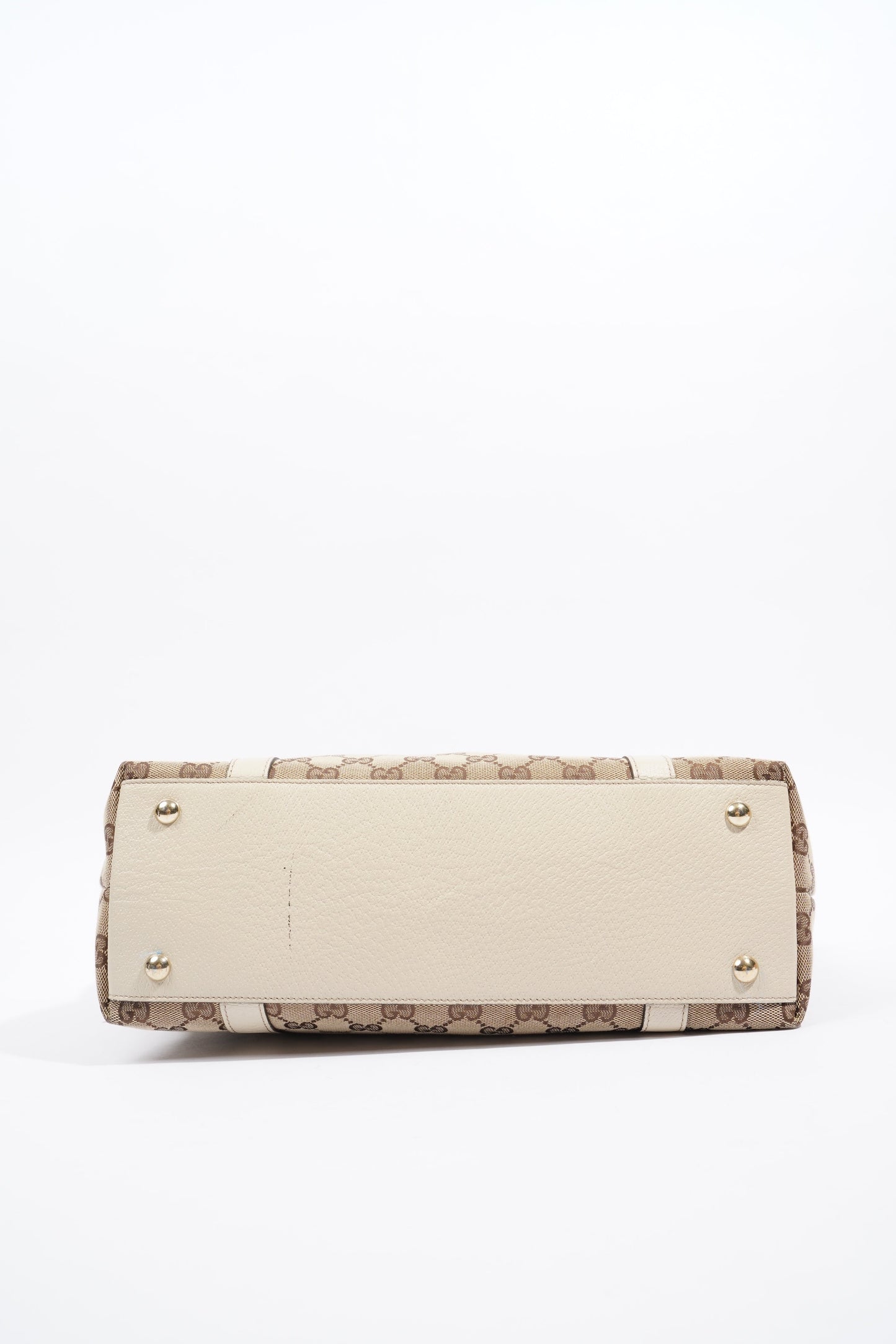 Gucci Abbey Shoulder Bag Supreme Print / White Canvas Medium
