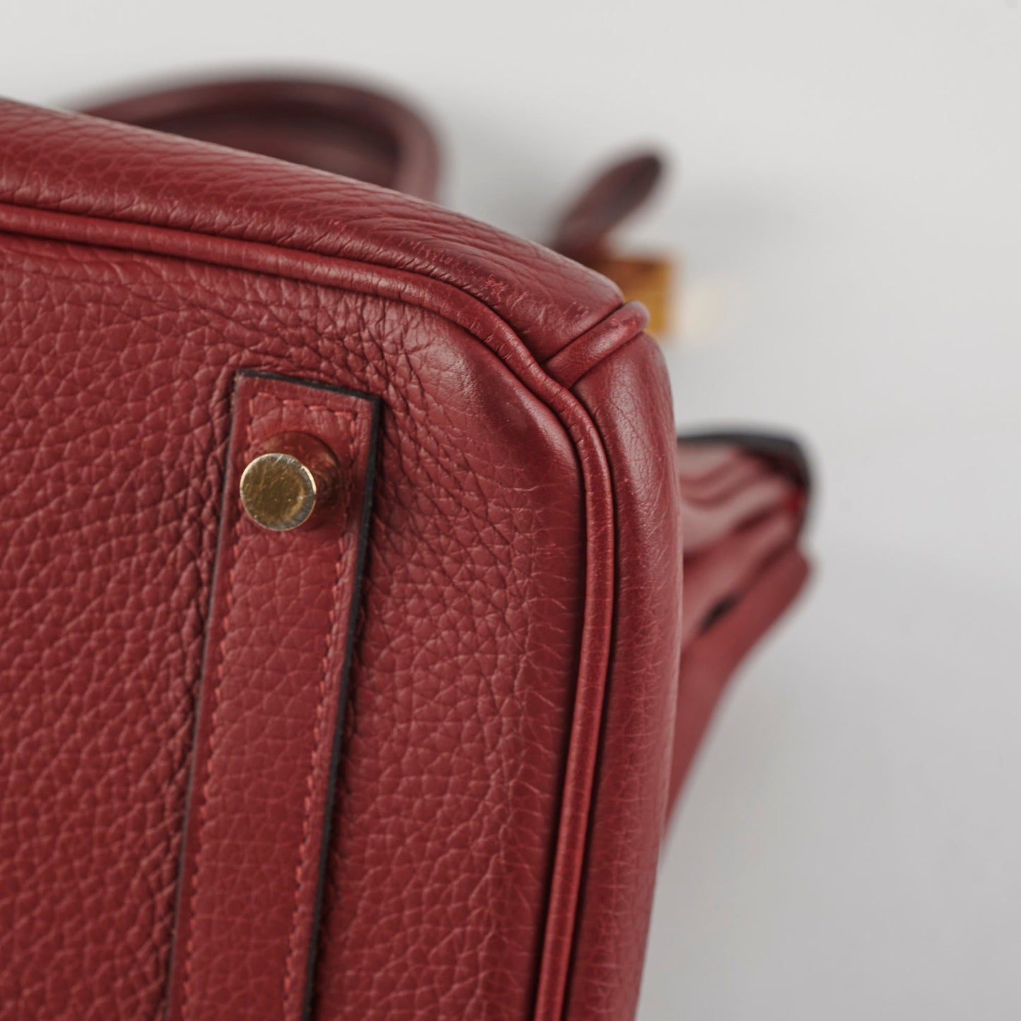 Hermes Birkin 30 Clemence/Swift Rouge