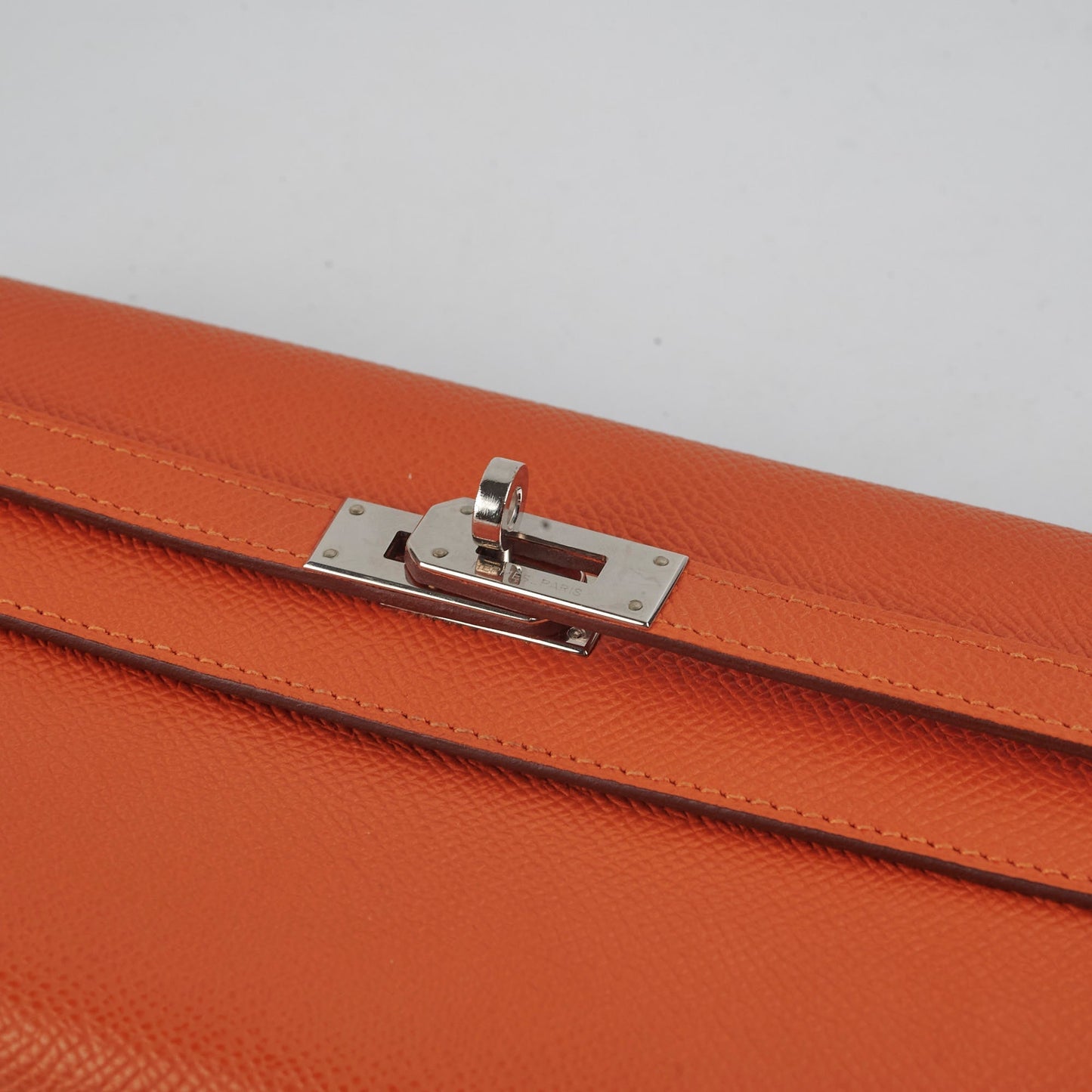 Hermes Kelly Long Wallet Orange Epsom
