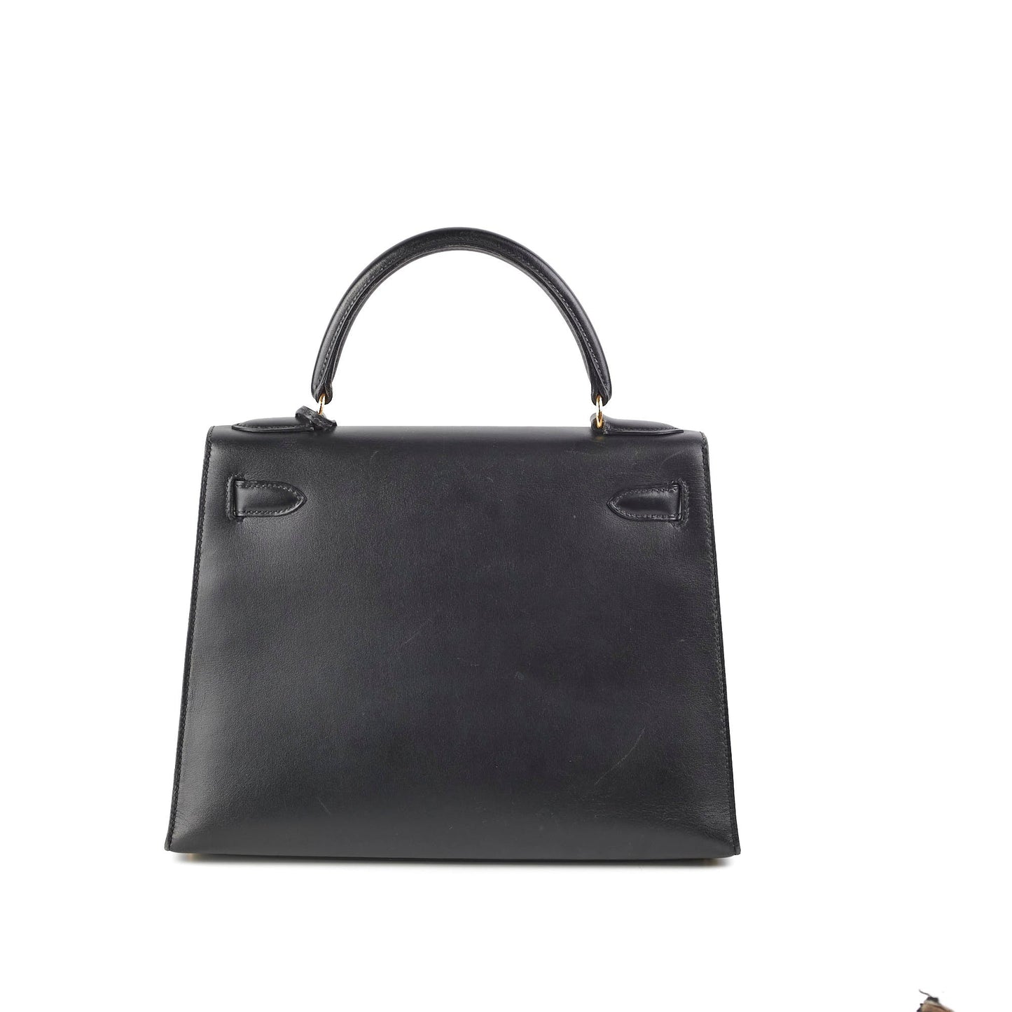 Hermes Kelly 28 Box Calf Black - Z Circle Stamp 1996
