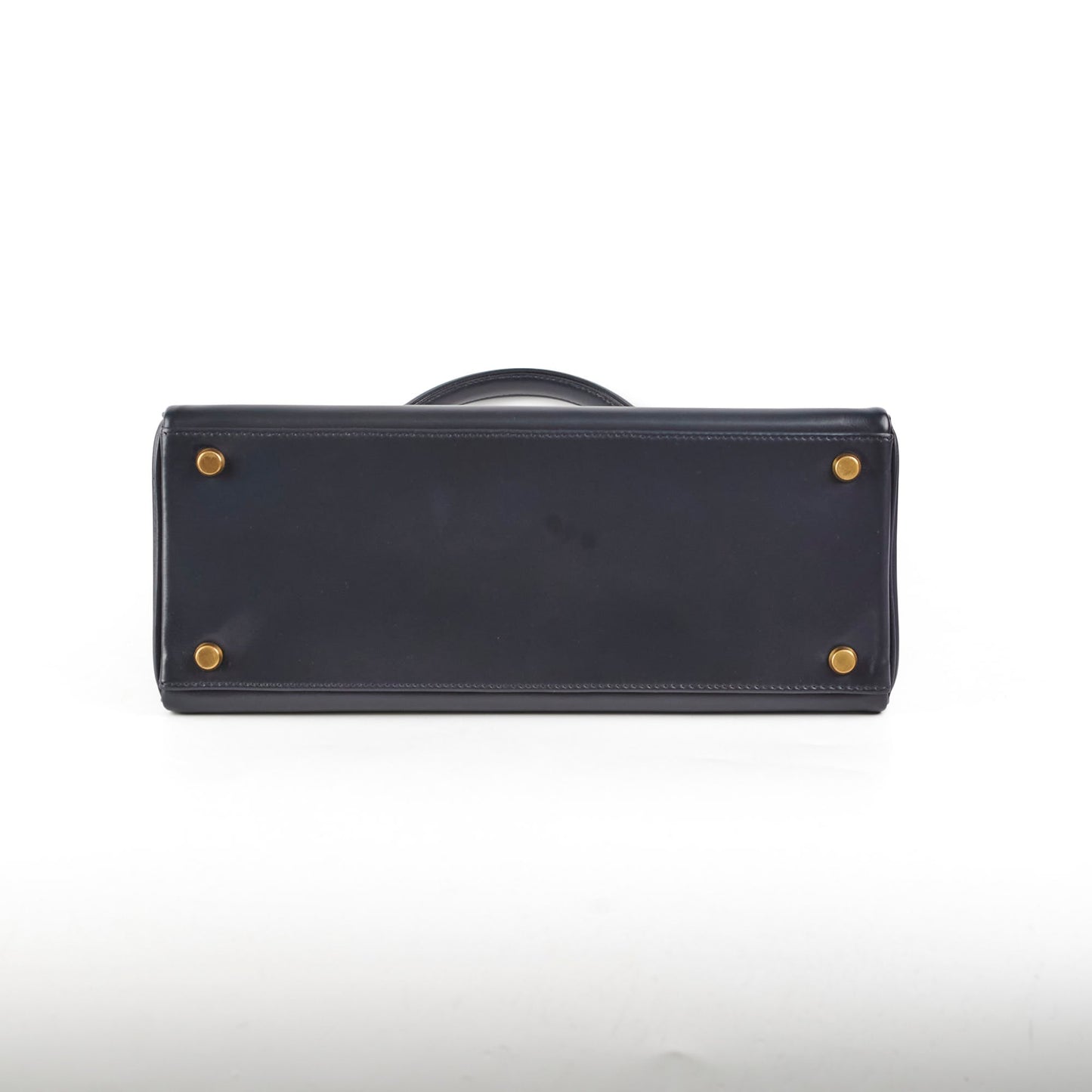 Hermes Vintage Kelly 28 Box Leather Navy - H Circle 1978