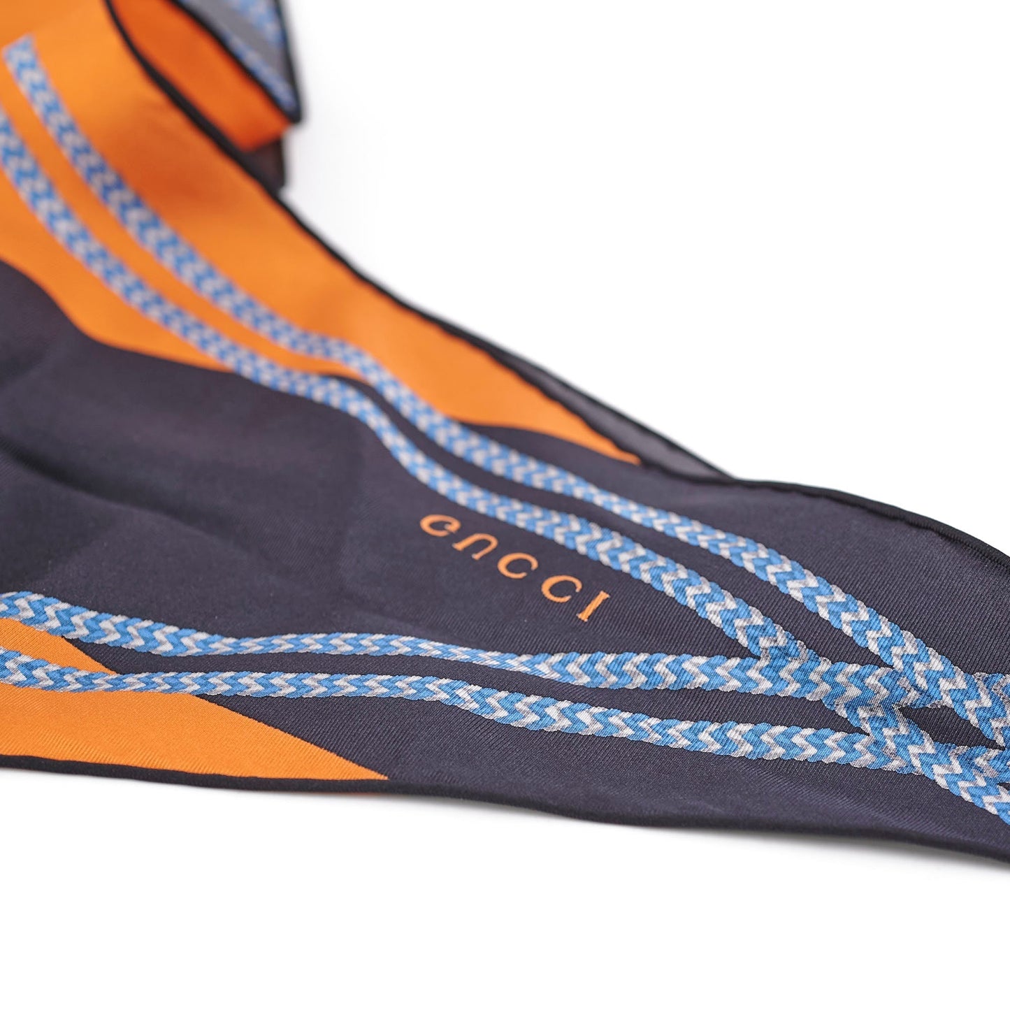 Gucci Triangle Scarf Orange/Blue