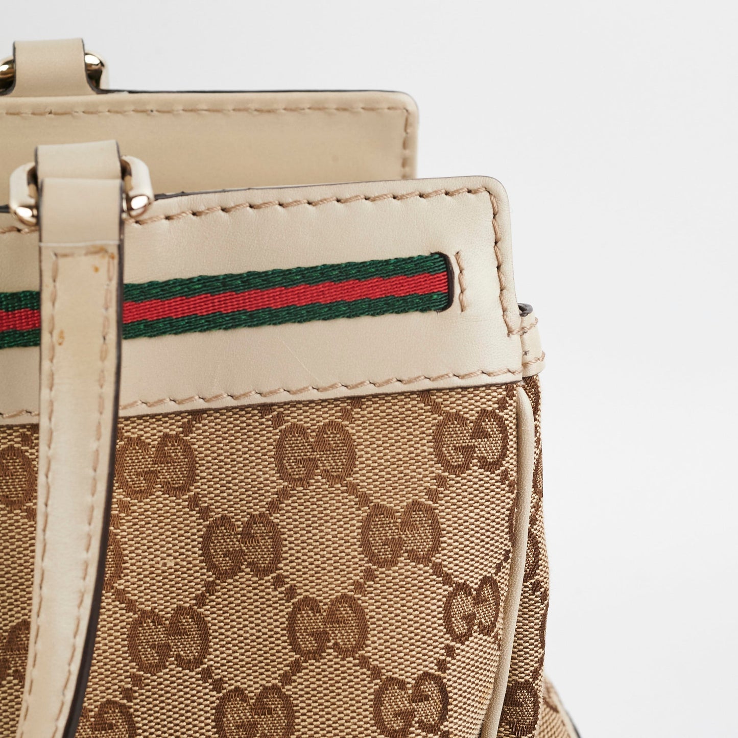 Gucci Monogram Vintage Shoulder Tote