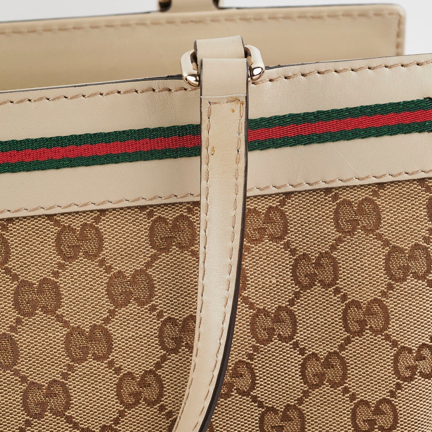 Gucci Monogram Vintage Shoulder Tote