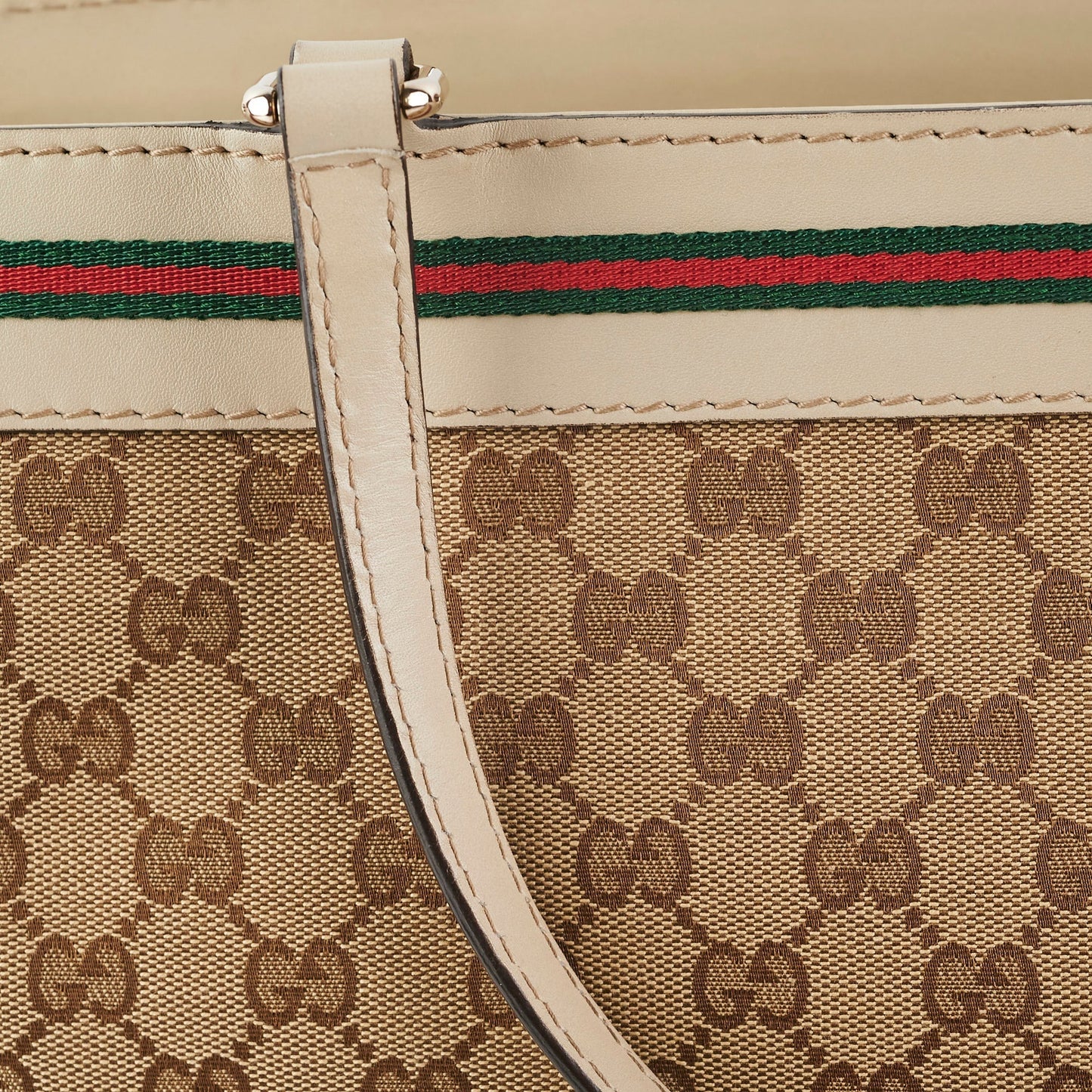 Gucci Monogram Vintage Shoulder Tote