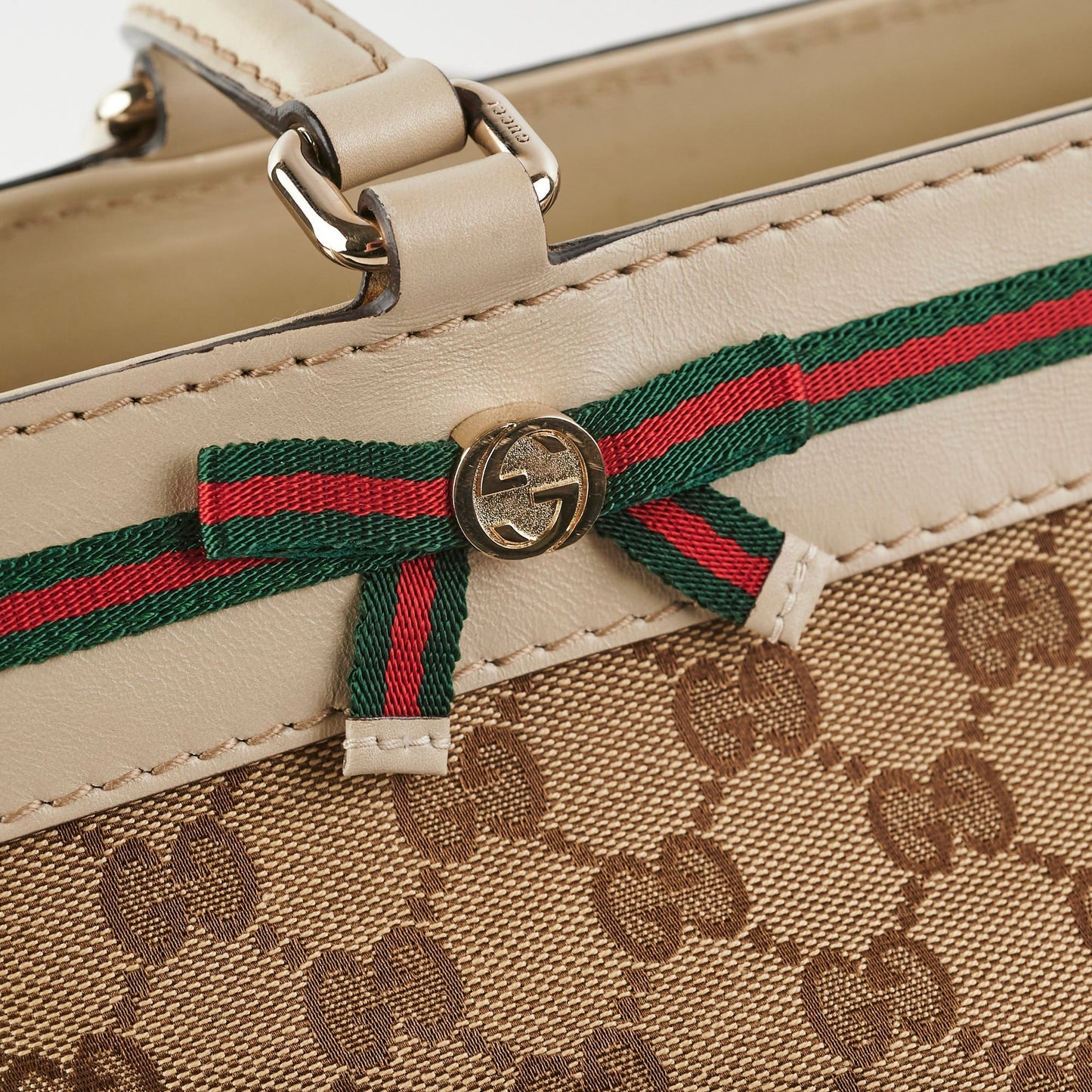 Gucci Monogram Vintage Shoulder Tote