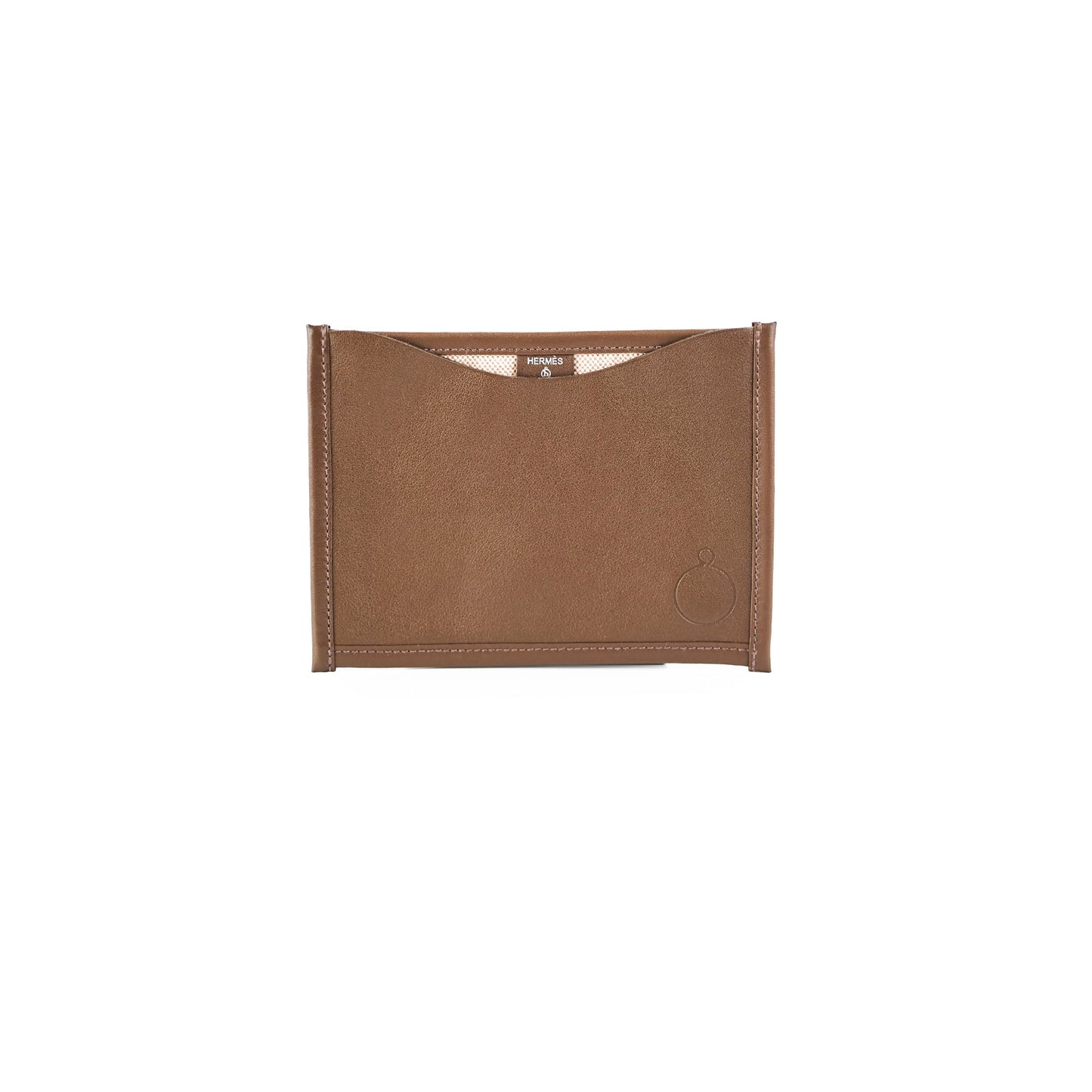 Hermes Petit H Flat Pouch Dark Brown