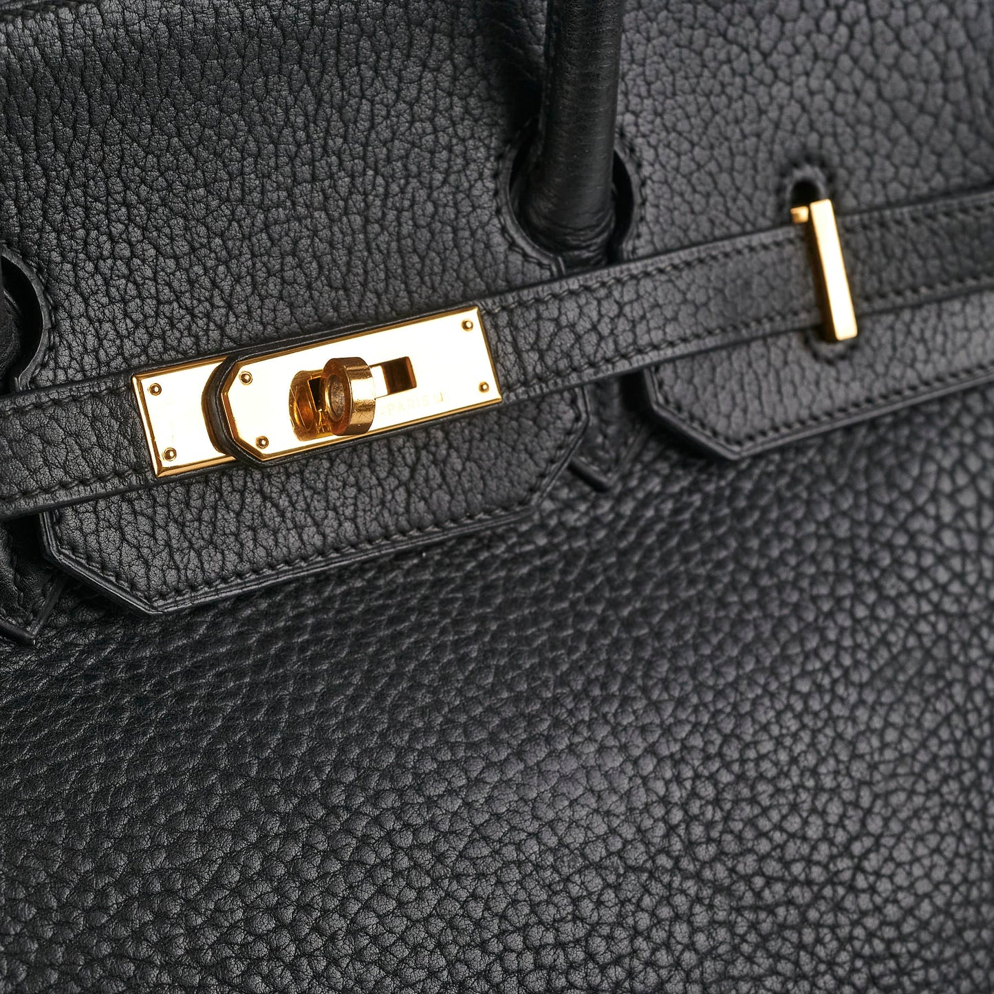 Hermes Birkin 35 Black Clemence Stamp Z Circle
