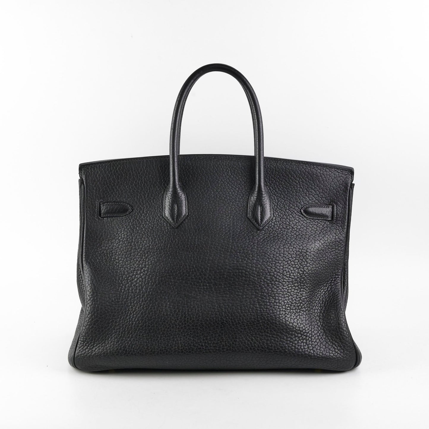 Hermes Birkin 35 Black Clemence Stamp Z Circle