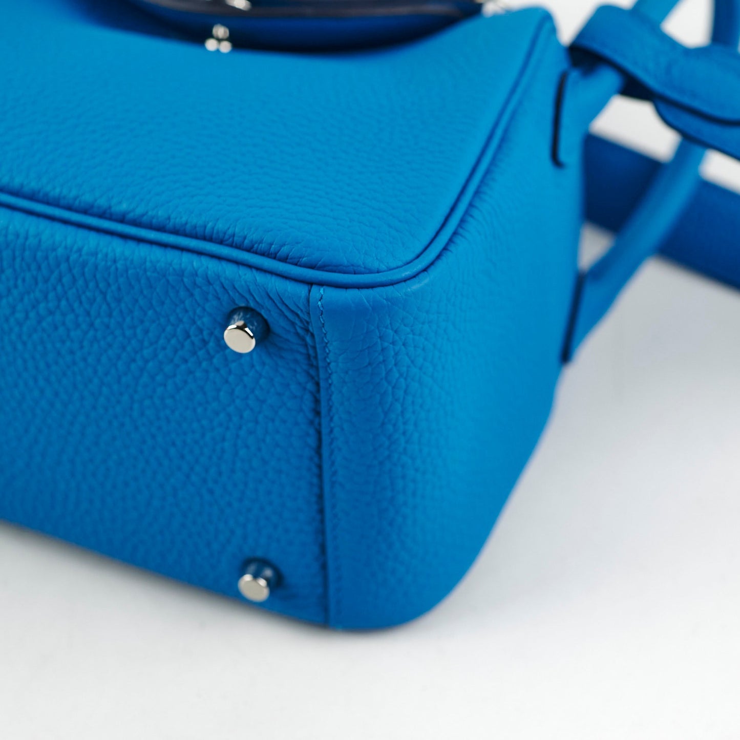 Hermes Mini Lindy Clemence Blue - Z Stamp (2021)