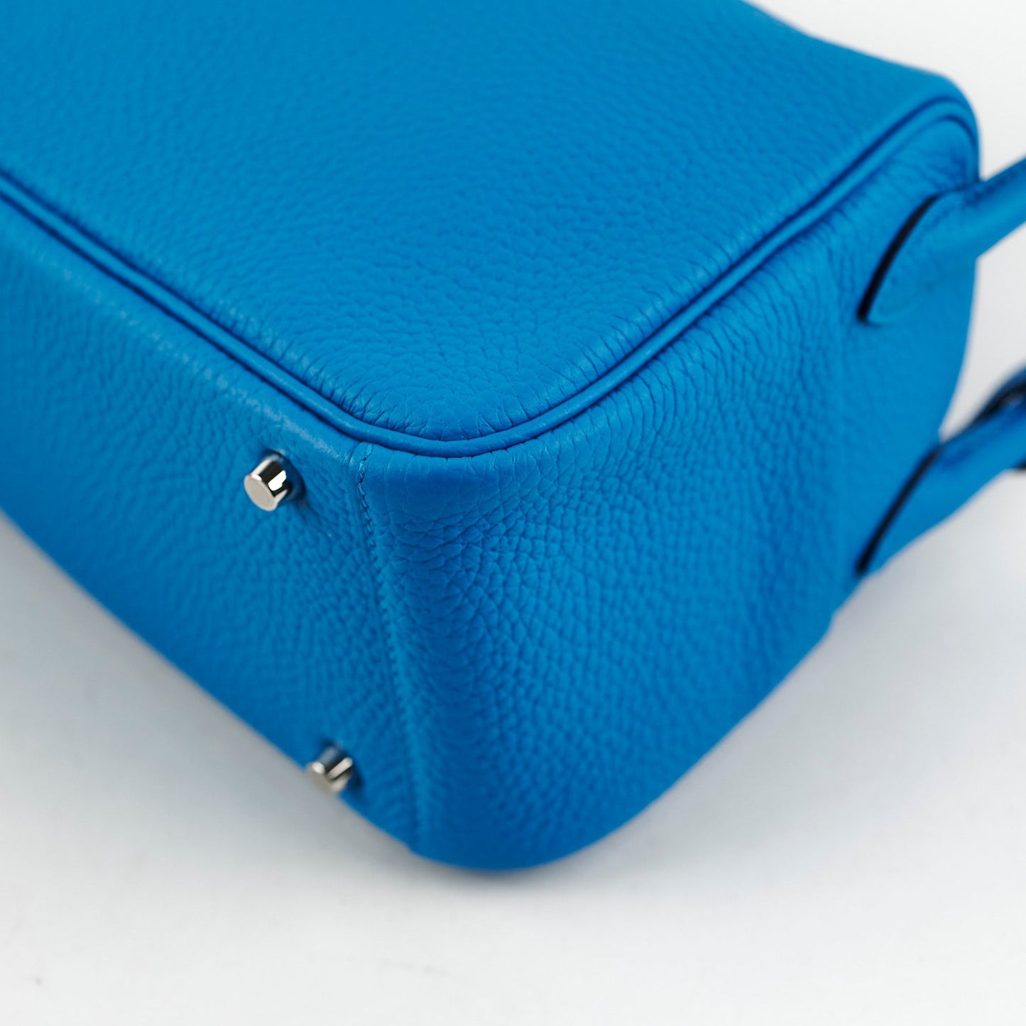 Hermes Mini Lindy Clemence Blue - Z Stamp (2021)