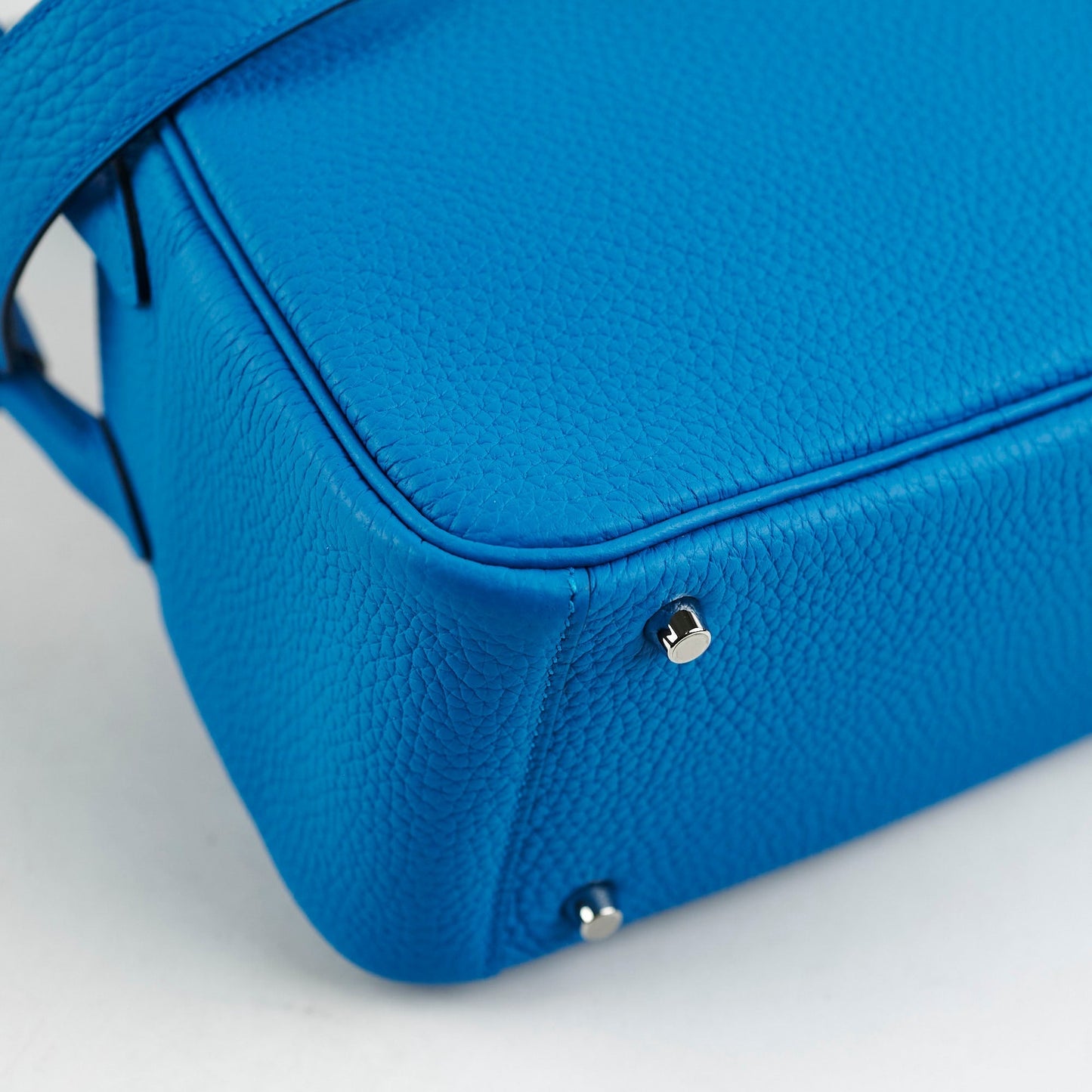 Hermes Mini Lindy Clemence Blue - Z Stamp (2021)