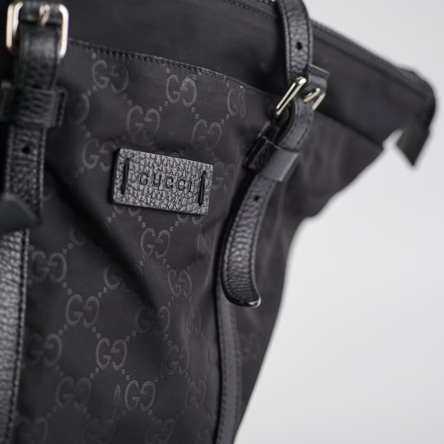 Gucci Vintage Monogram GG Black Tote