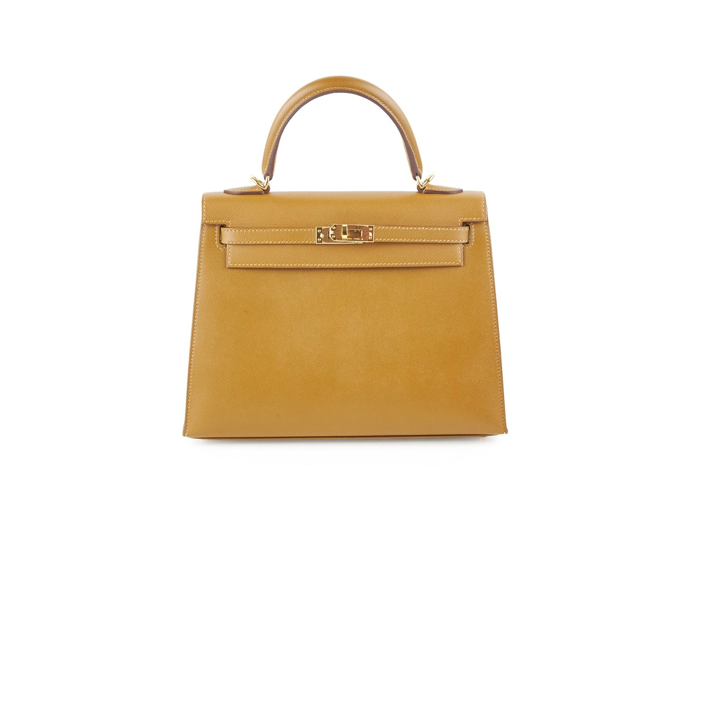 Hermes Kelly 25 Sellier Madame U8 Bronze Dore - Stamp Z