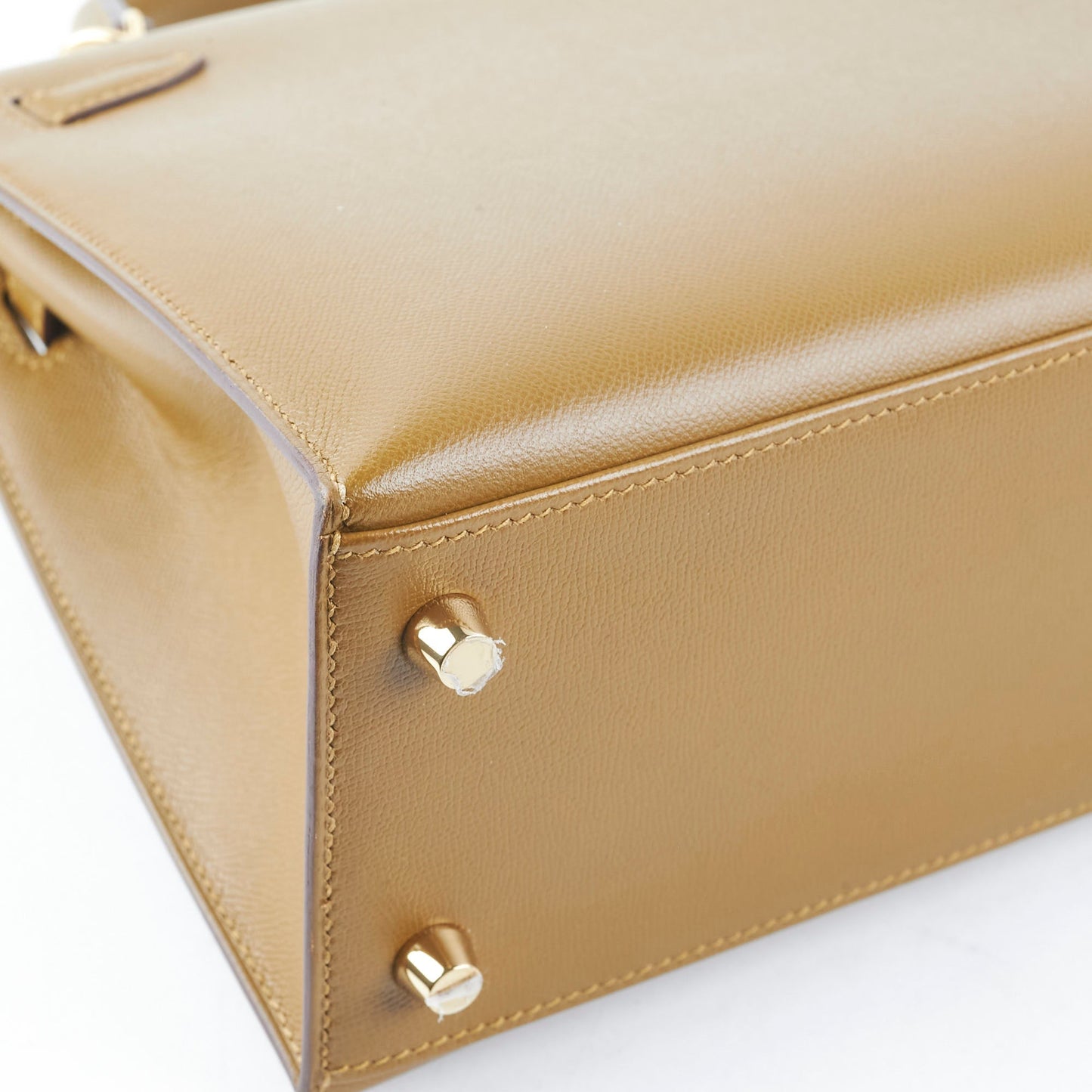 Hermes Kelly 25 Sellier Madame U8 Bronze Dore - Stamp Z