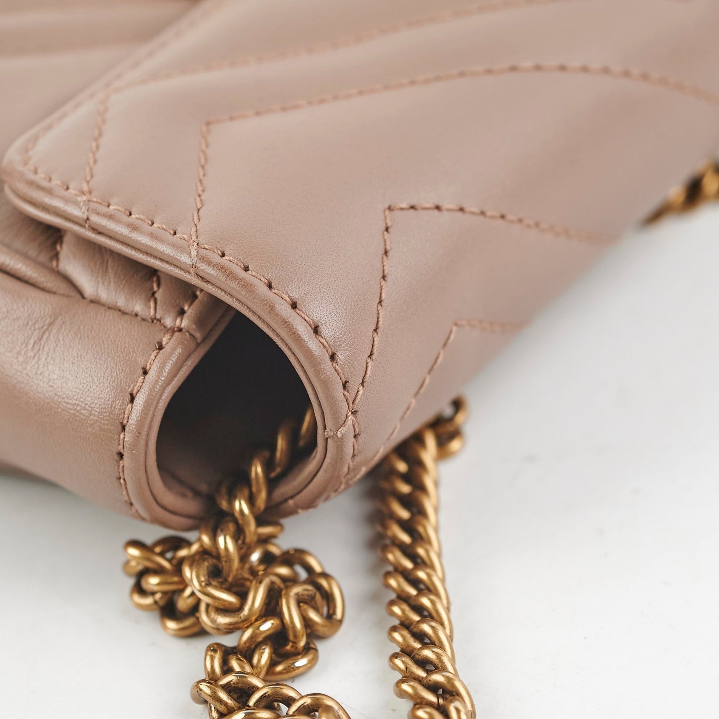 Gucci Super Mini Marmont Pink Crossbody Bag
