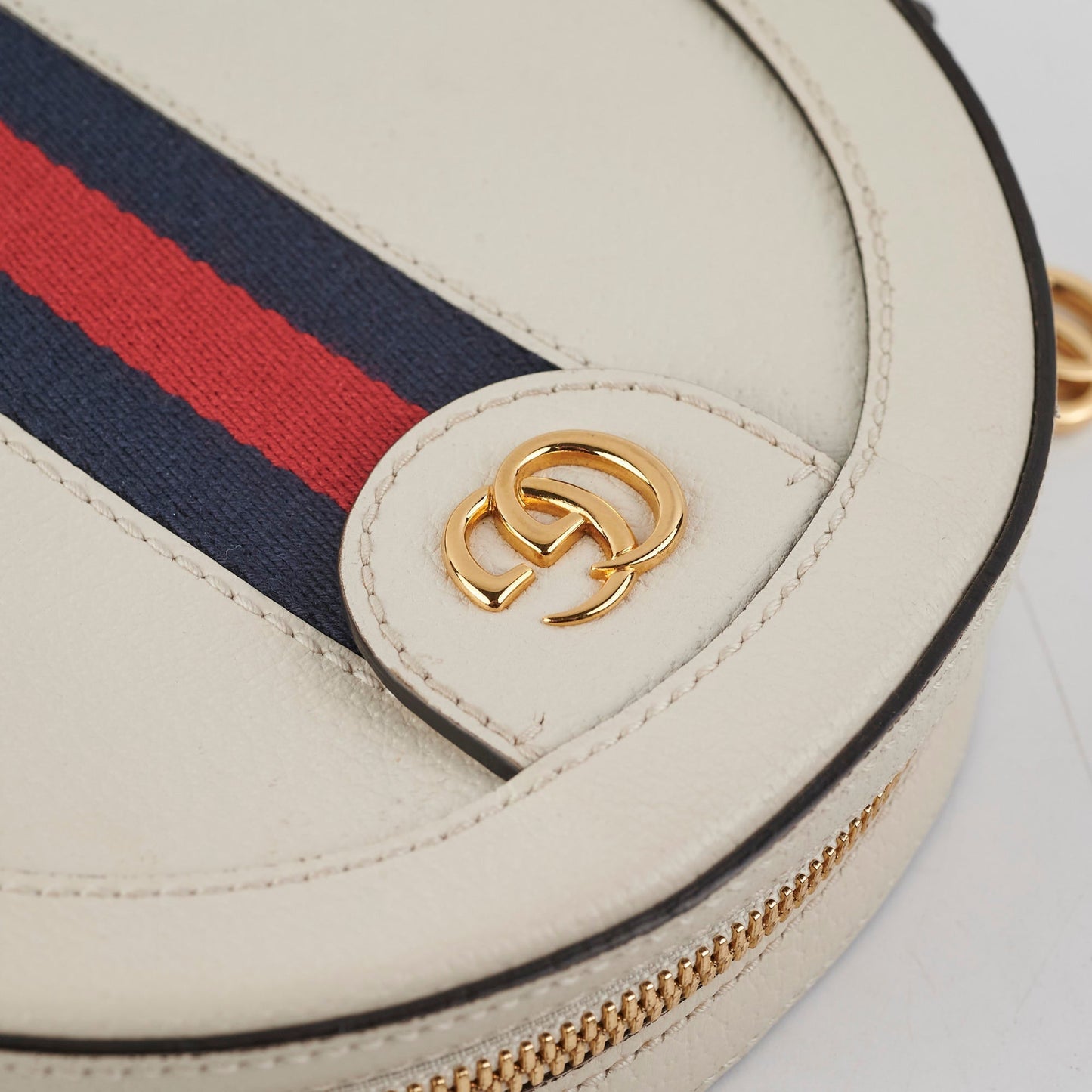 Gucci Round Crossbody Bag Ivory