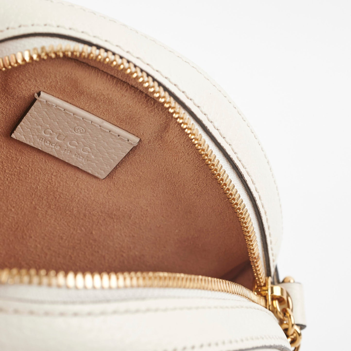 Gucci Round Crossbody Bag Ivory