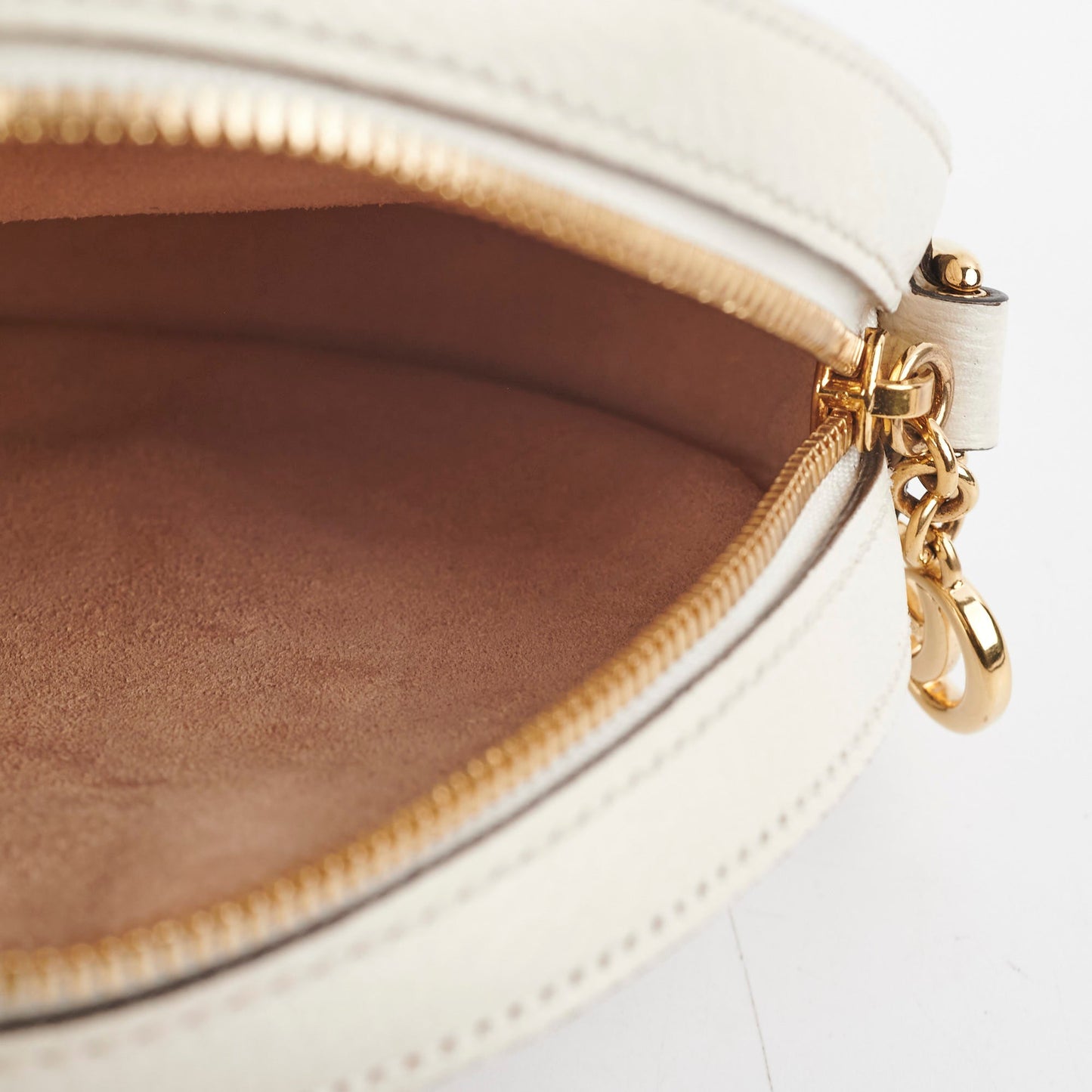 Gucci Round Crossbody Bag Ivory