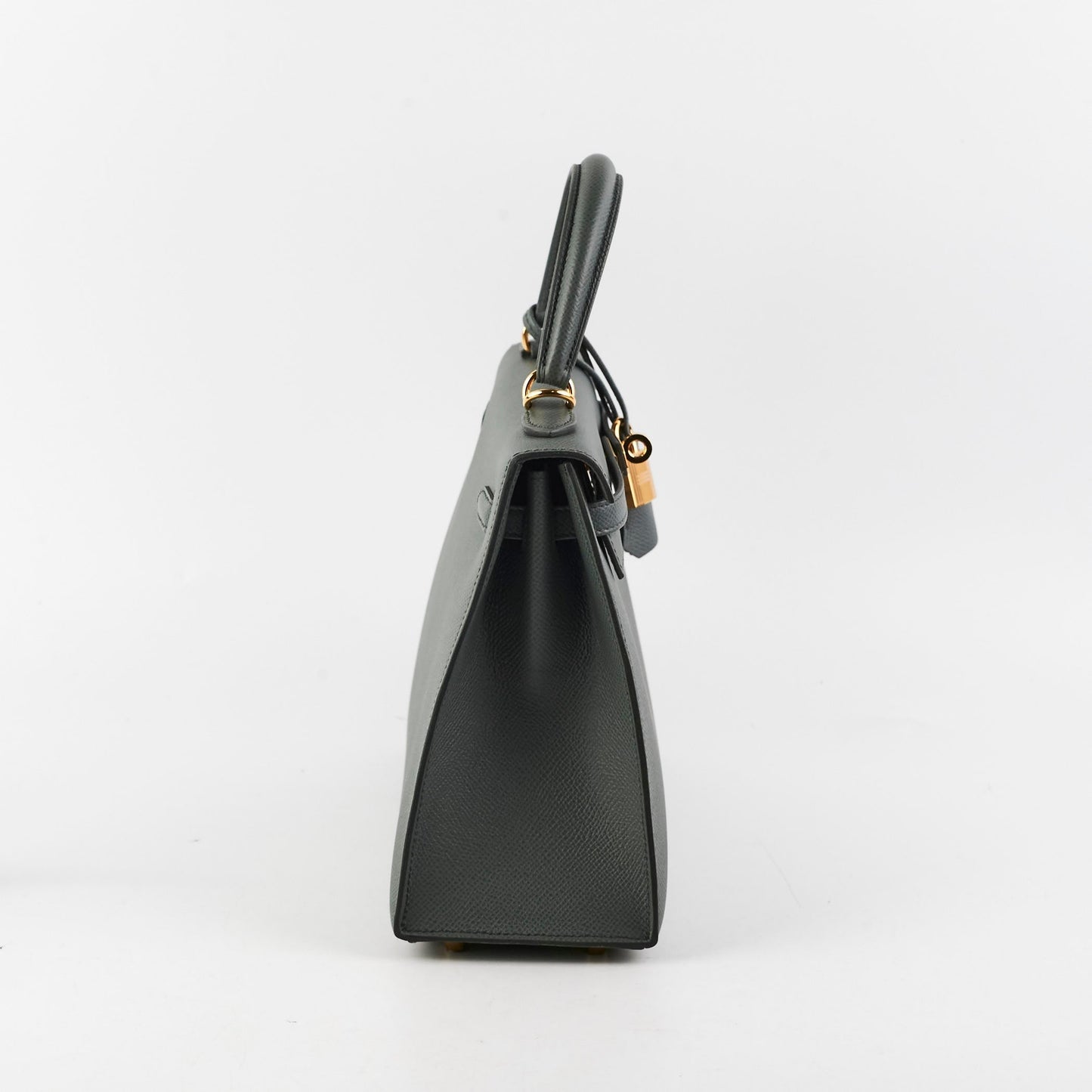 Hermes Kelly 25 Epsom Sellier Vert Armande - Z Stamp