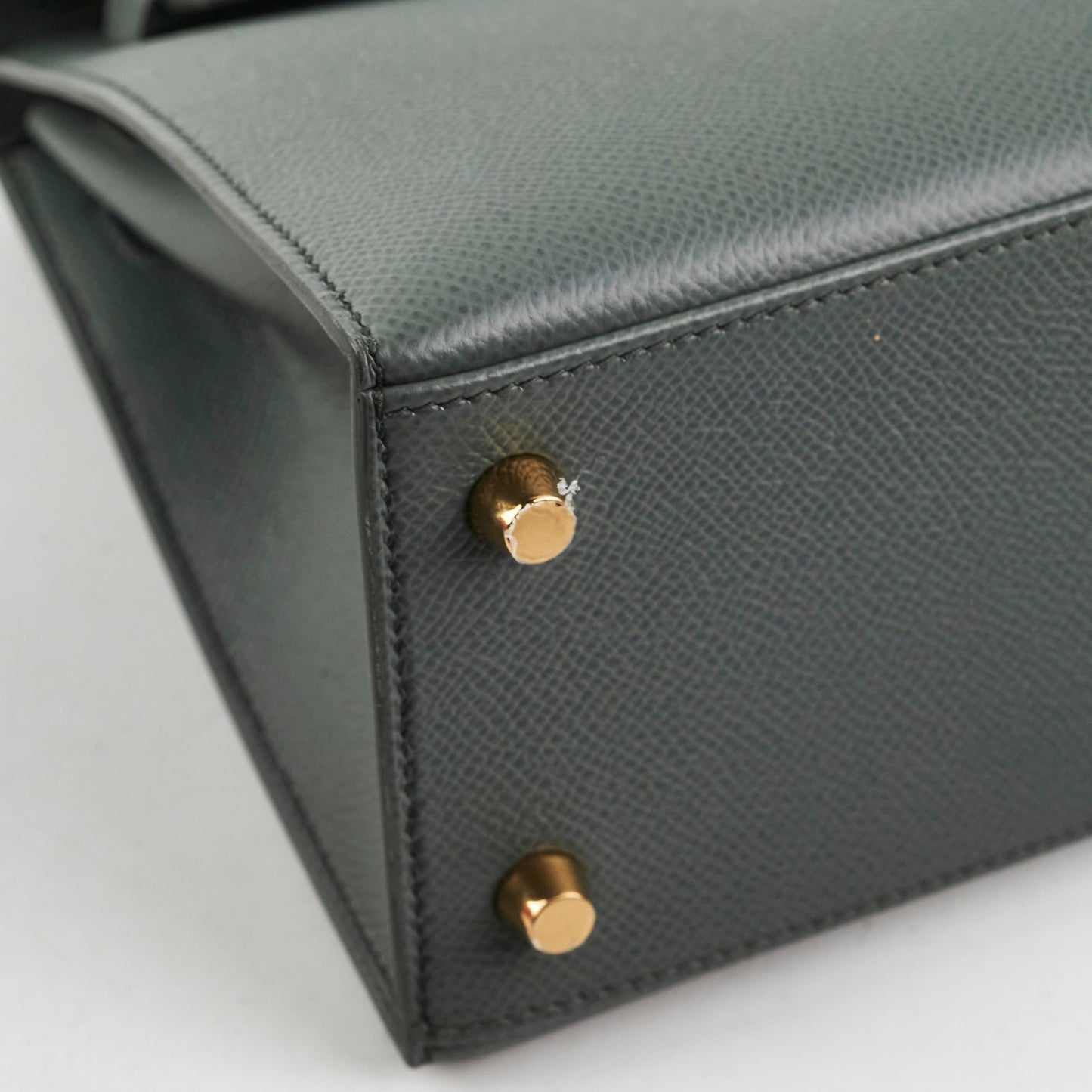 Hermes Kelly 25 Epsom Sellier Vert Armande - Z Stamp