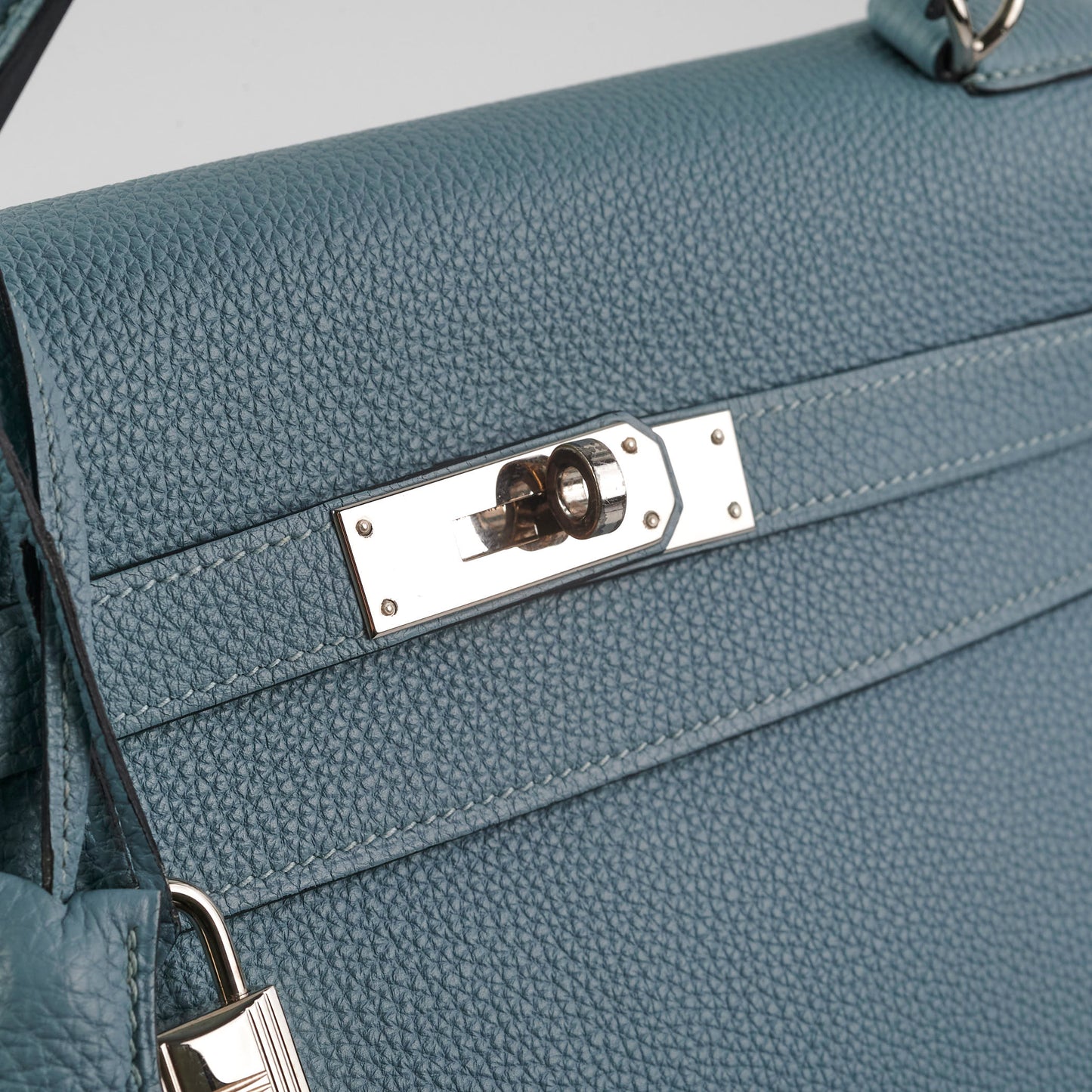 Hermes Kelly 32 Bleu Clemence - M Square