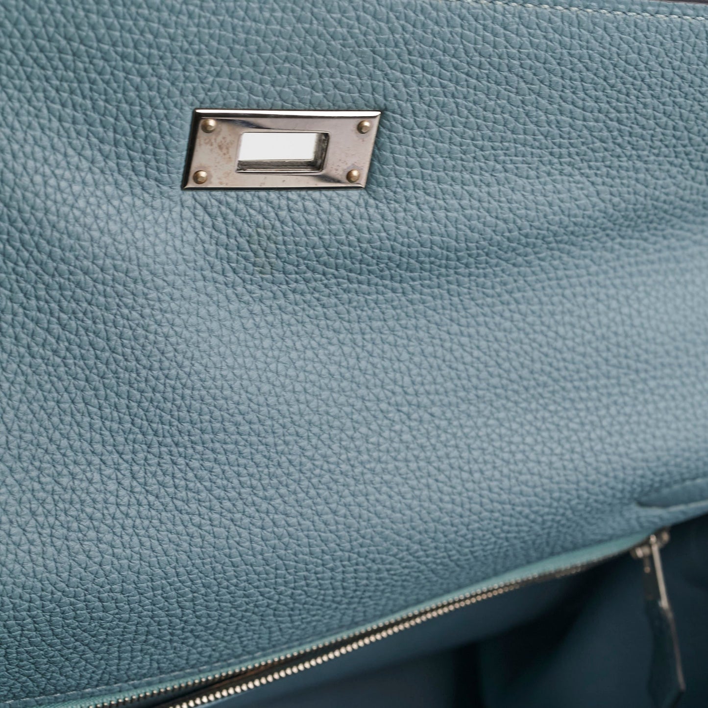 Hermes Kelly 32 Bleu Clemence - M Square
