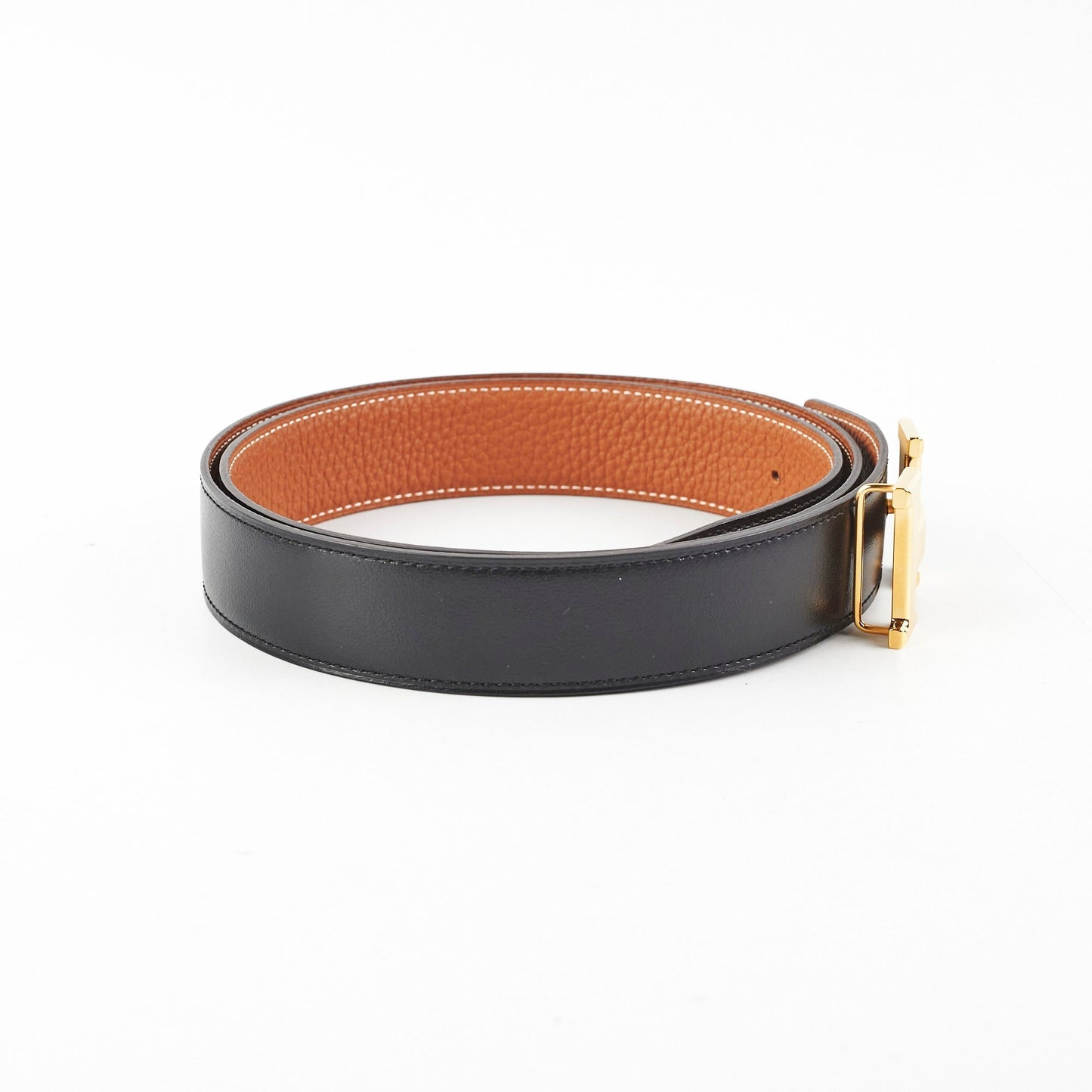Hermes Belt H Buckle 95cm Black/Gold - Stamp Z