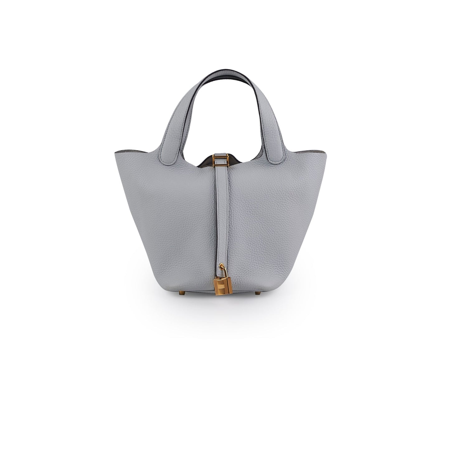Hermes Picotin 18 Bleu Pale Clemence- Z Stamp
