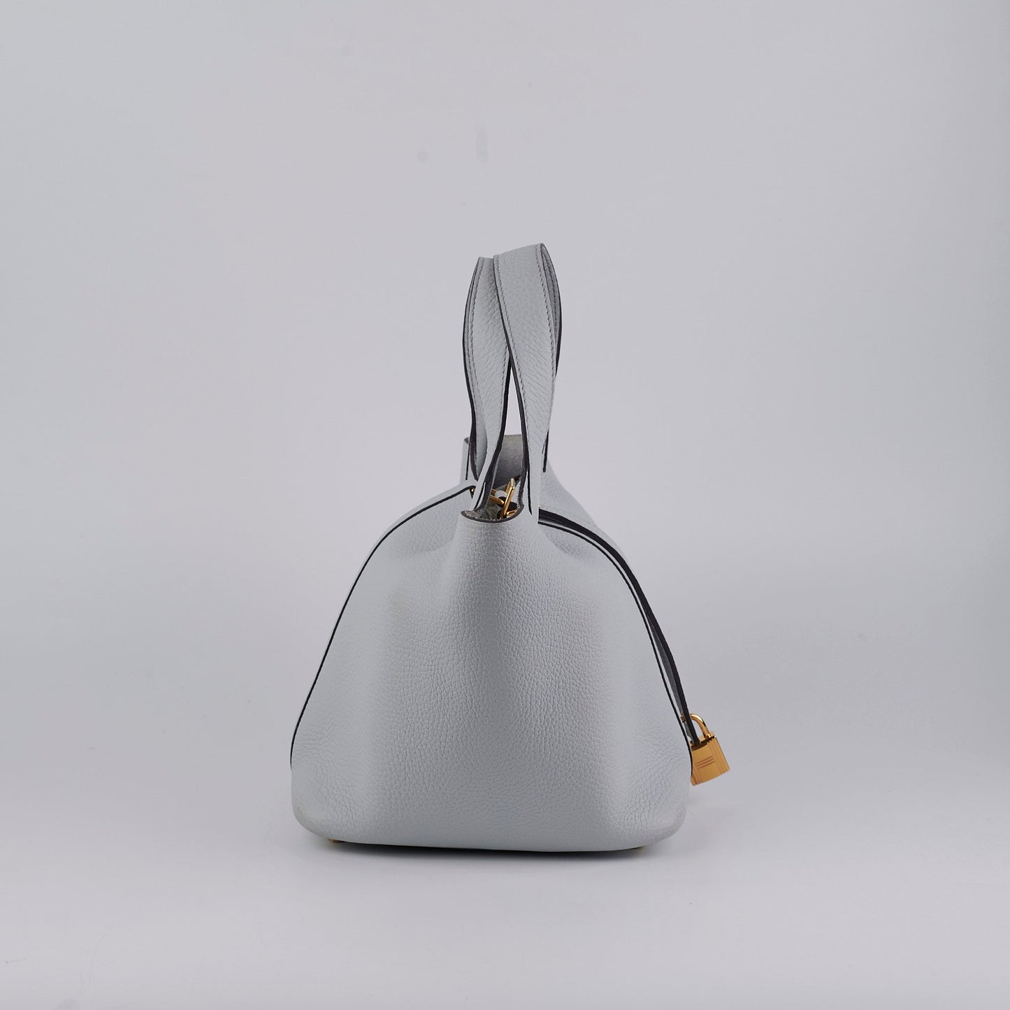 Hermes Picotin 18 Bleu Pale Clemence- Z Stamp