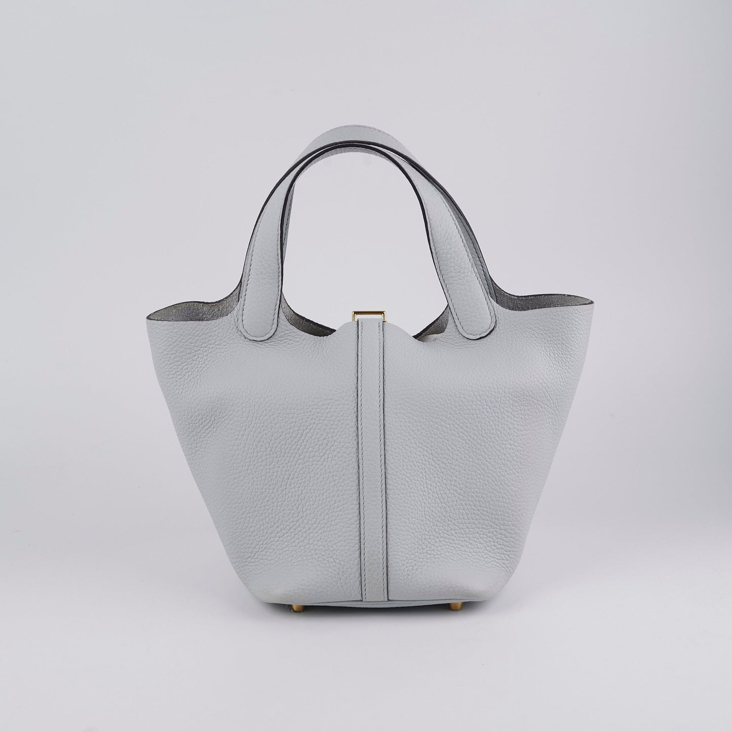 Hermes Picotin 18 Bleu Pale Clemence- Z Stamp
