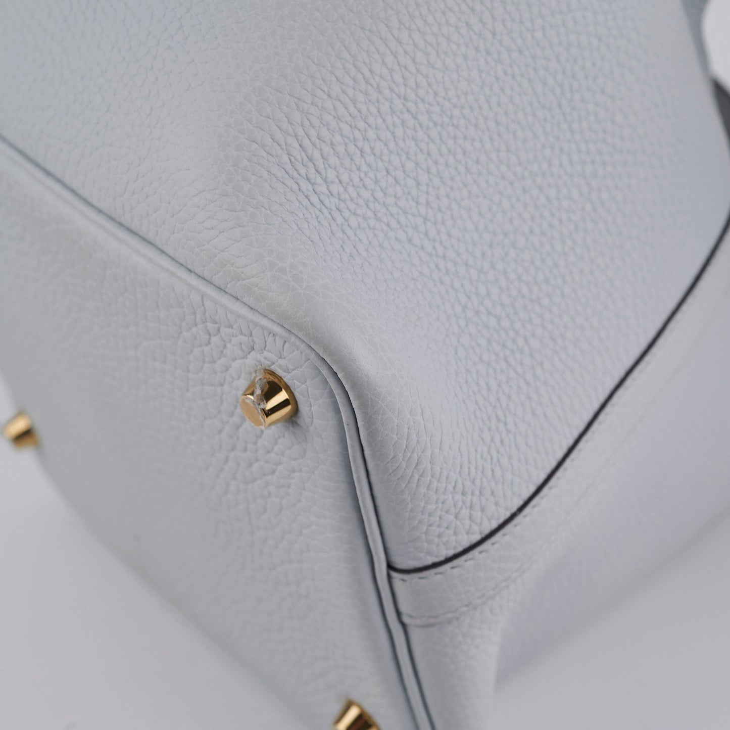 Hermes Picotin 18 Bleu Pale Clemence- Z Stamp