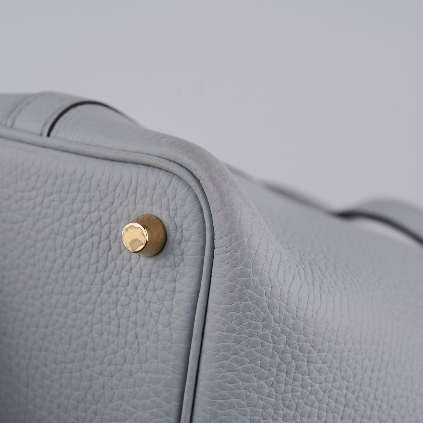 Hermes Picotin 18 Bleu Pale Clemence- Z Stamp