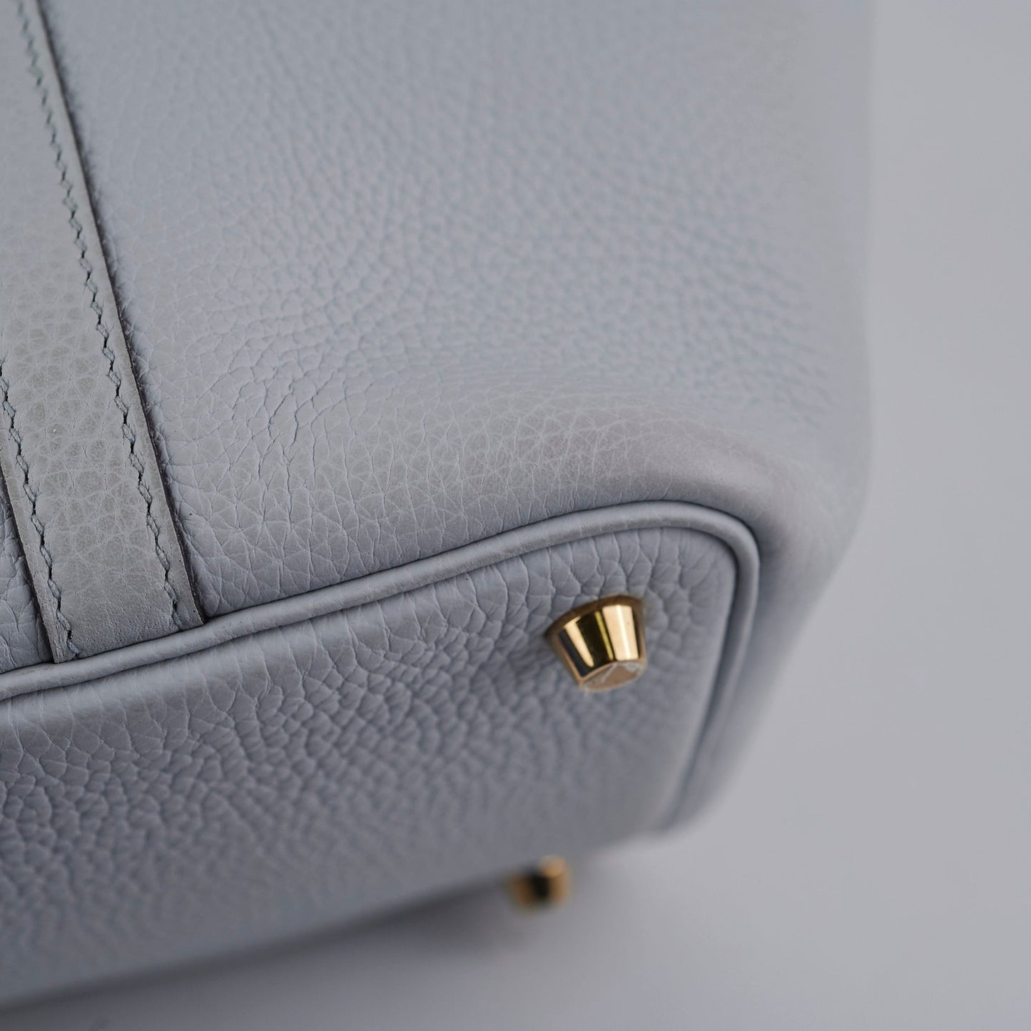 Hermes Picotin 18 Bleu Pale Clemence- Z Stamp