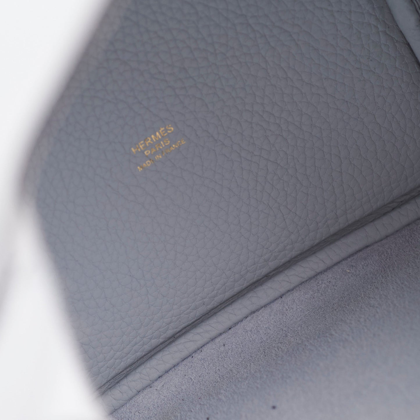 Hermes Picotin 18 Bleu Pale Clemence- Z Stamp