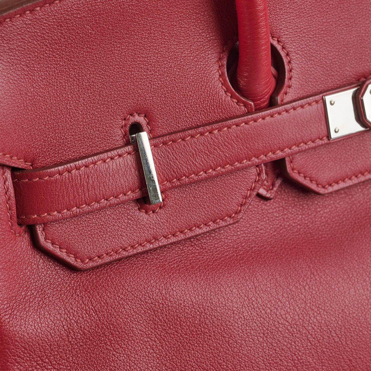 Hermes Birkin 35 Rubis O Square Stamp
