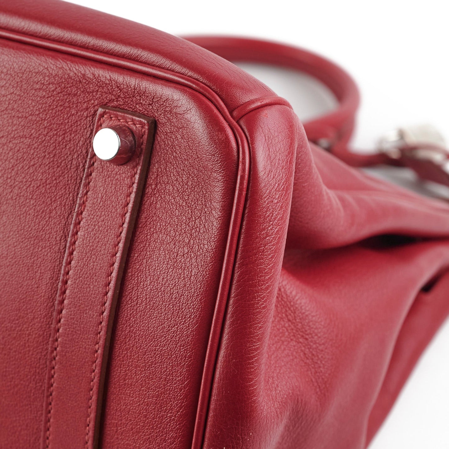 Hermes Birkin 35 Rubis O Square Stamp