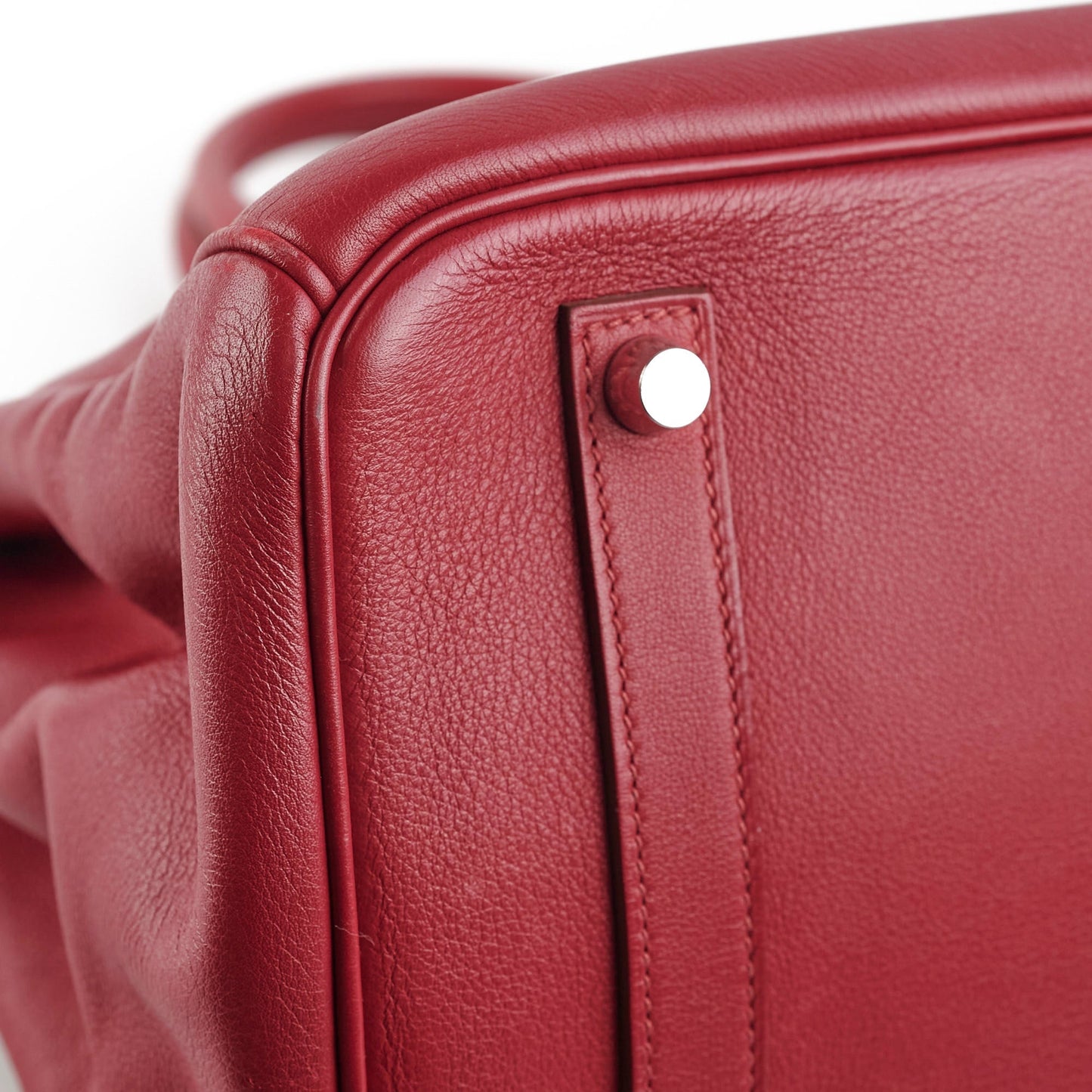 Hermes Birkin 35 Rubis O Square Stamp
