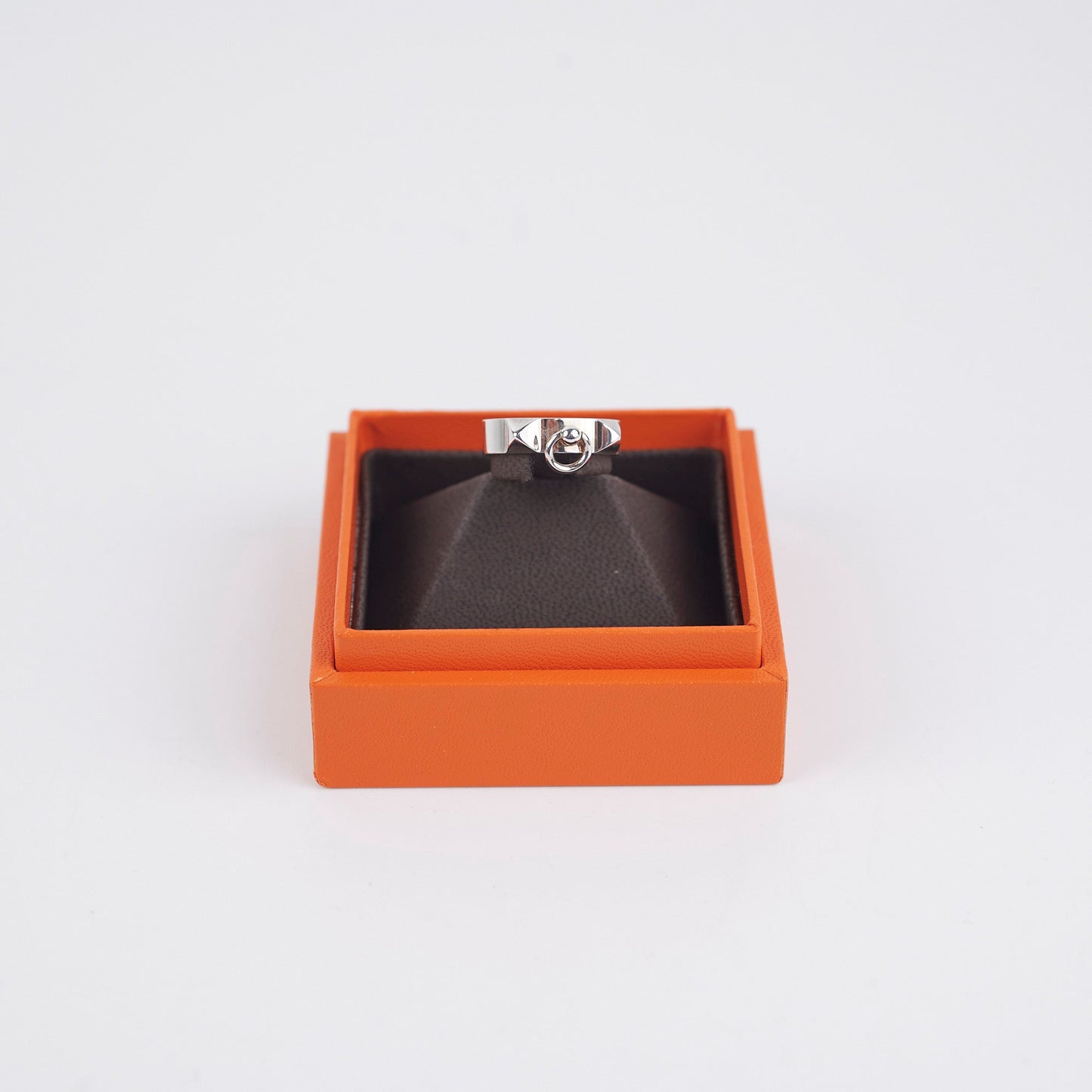 Hermes Silver Ring Size 54