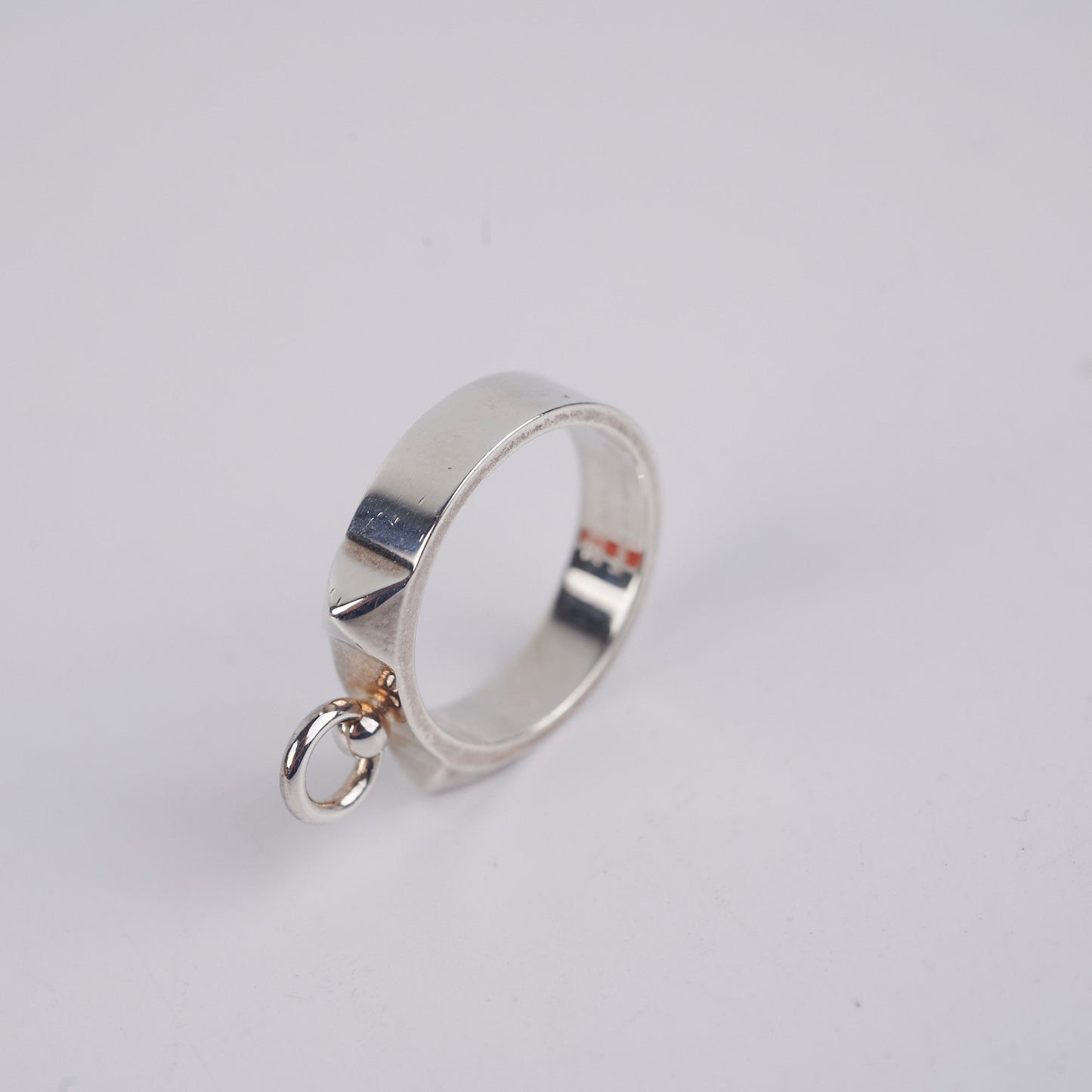 Hermes Silver Ring Size 54