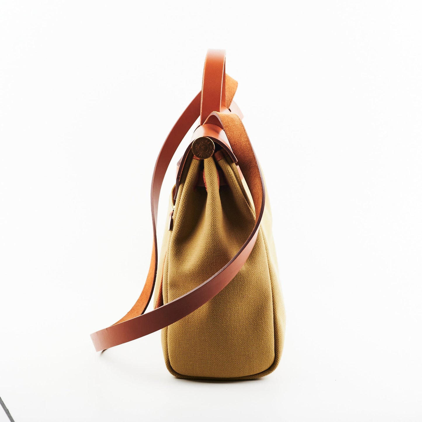 Hermes Herbag 31 Tan Green