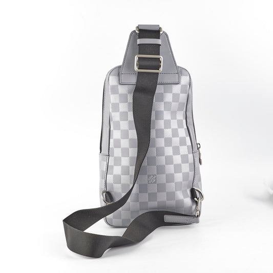 Louis Vuitton Grey Sling Bag Damier Ebene