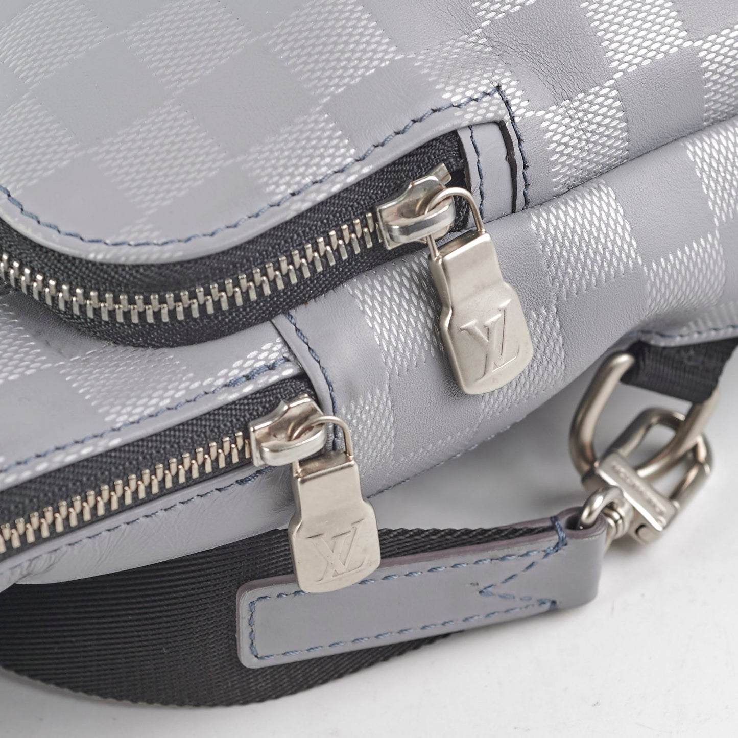 Louis Vuitton Grey Sling Bag Damier Ebene
