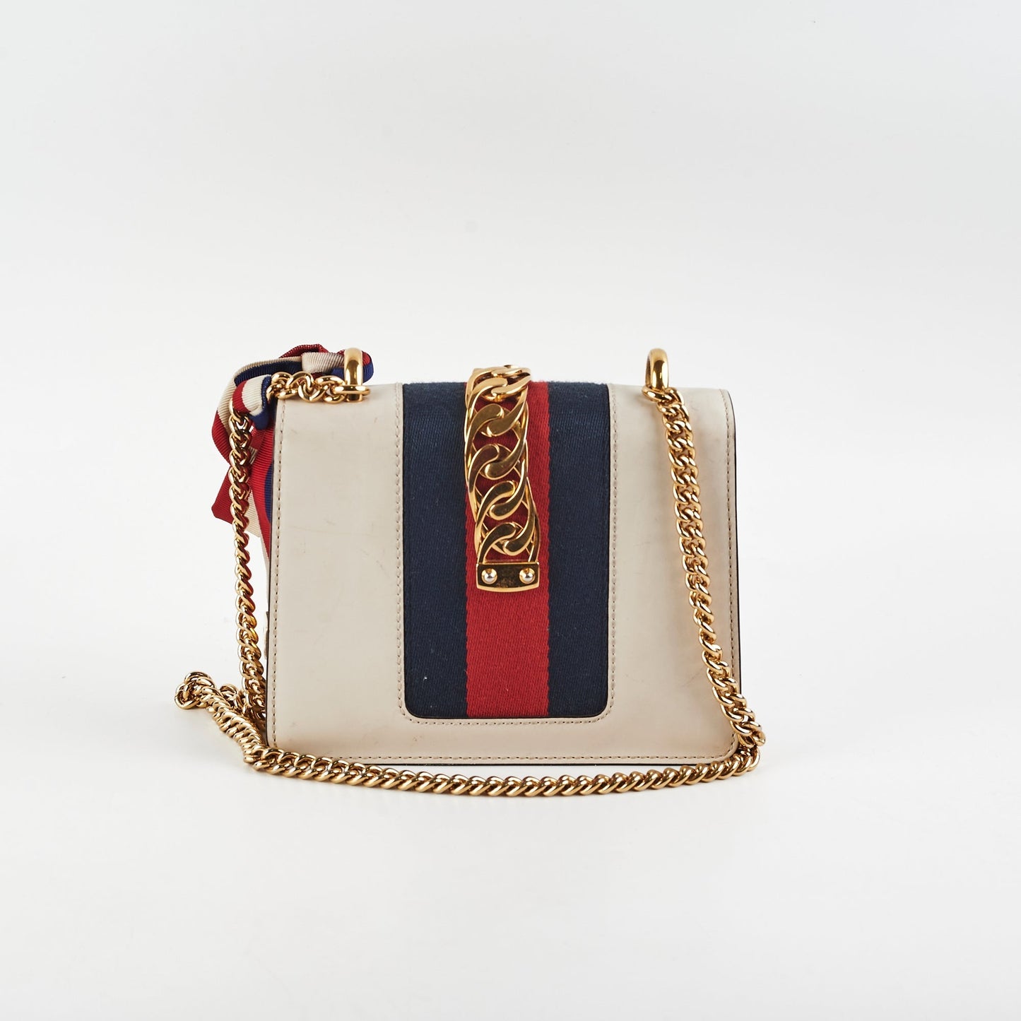 Gucci Sylvie Small Shoulder Bag White