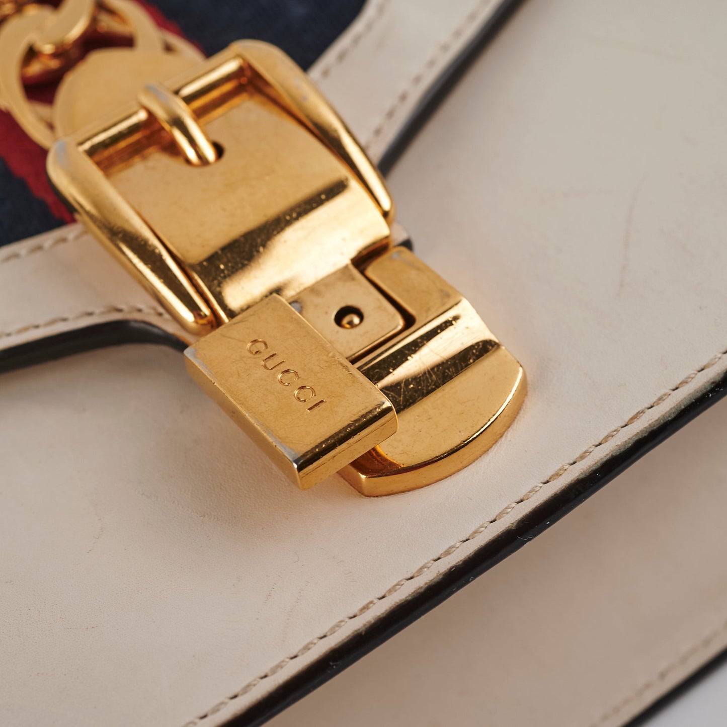 Gucci Sylvie Small Shoulder Bag White