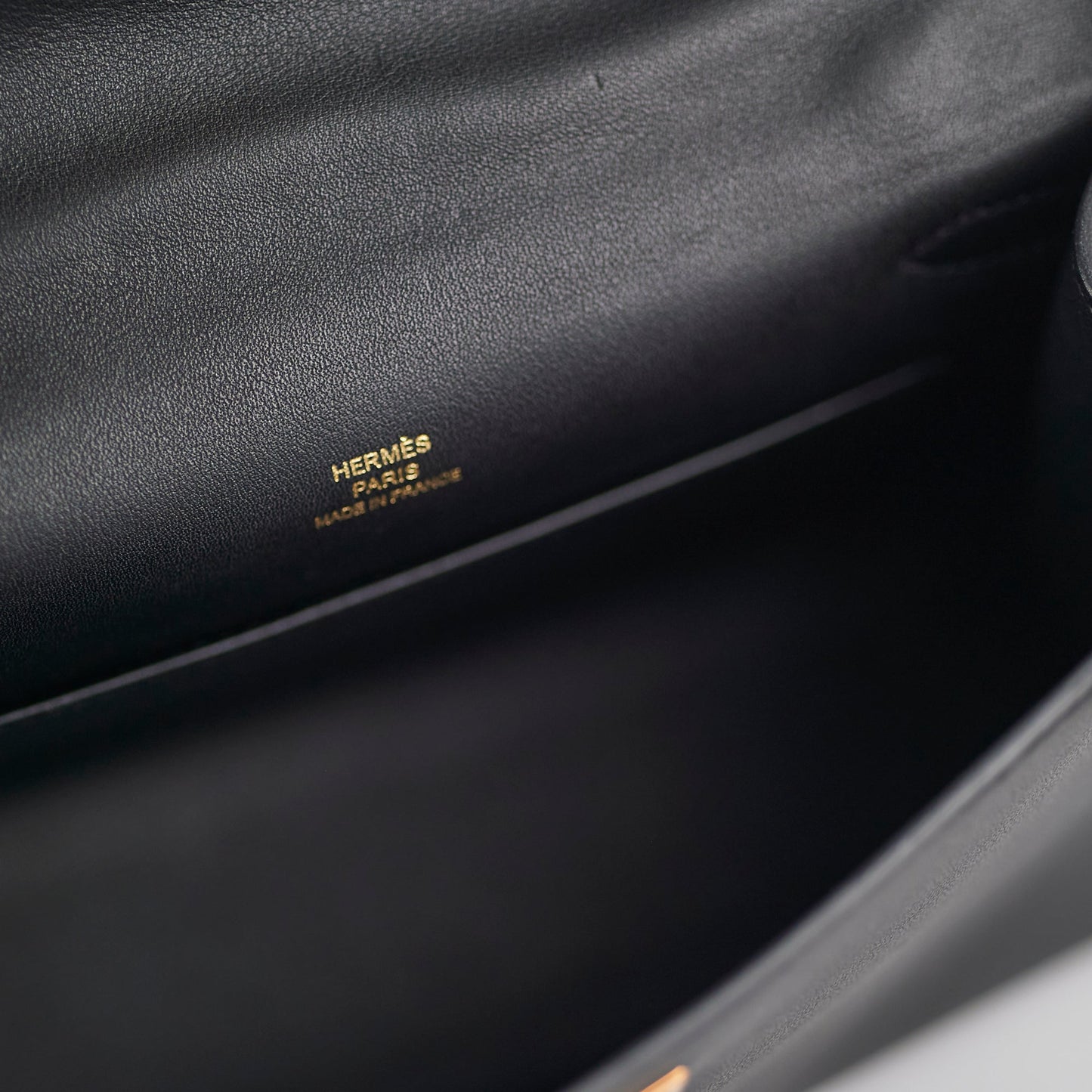 Hermes Kelly Pochette Black U Stamp 2022