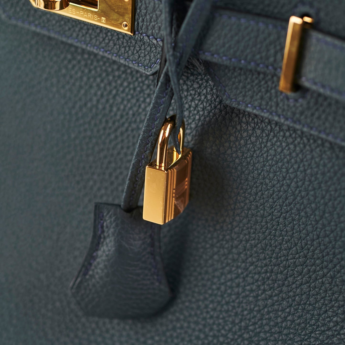 Hermes Birkin 30 GHW Vert Rousseau Togo -D Stamp