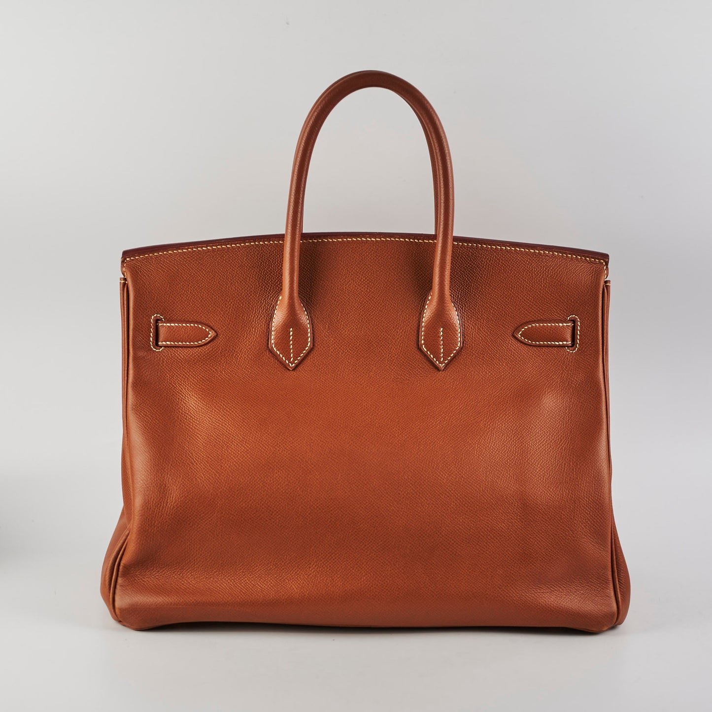 Hermes Birkin 35 Courchevel Gold GHW Square A Stamp