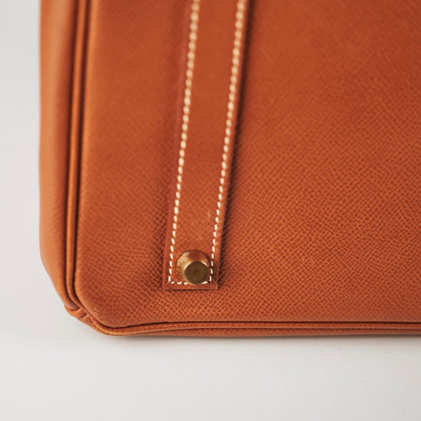 Hermes Birkin 35 Courchevel Gold GHW Square A Stamp
